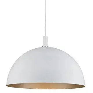Kuzco Lighting - Archibald One Light Pendant - 492332-WH/GD | Montreal Lighting & Hardware