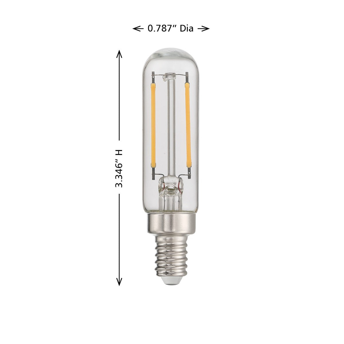 Ampoule Savoy House LA1T6C23E12D 2,5 W E12 T6 3000 K transparente à intensité variable