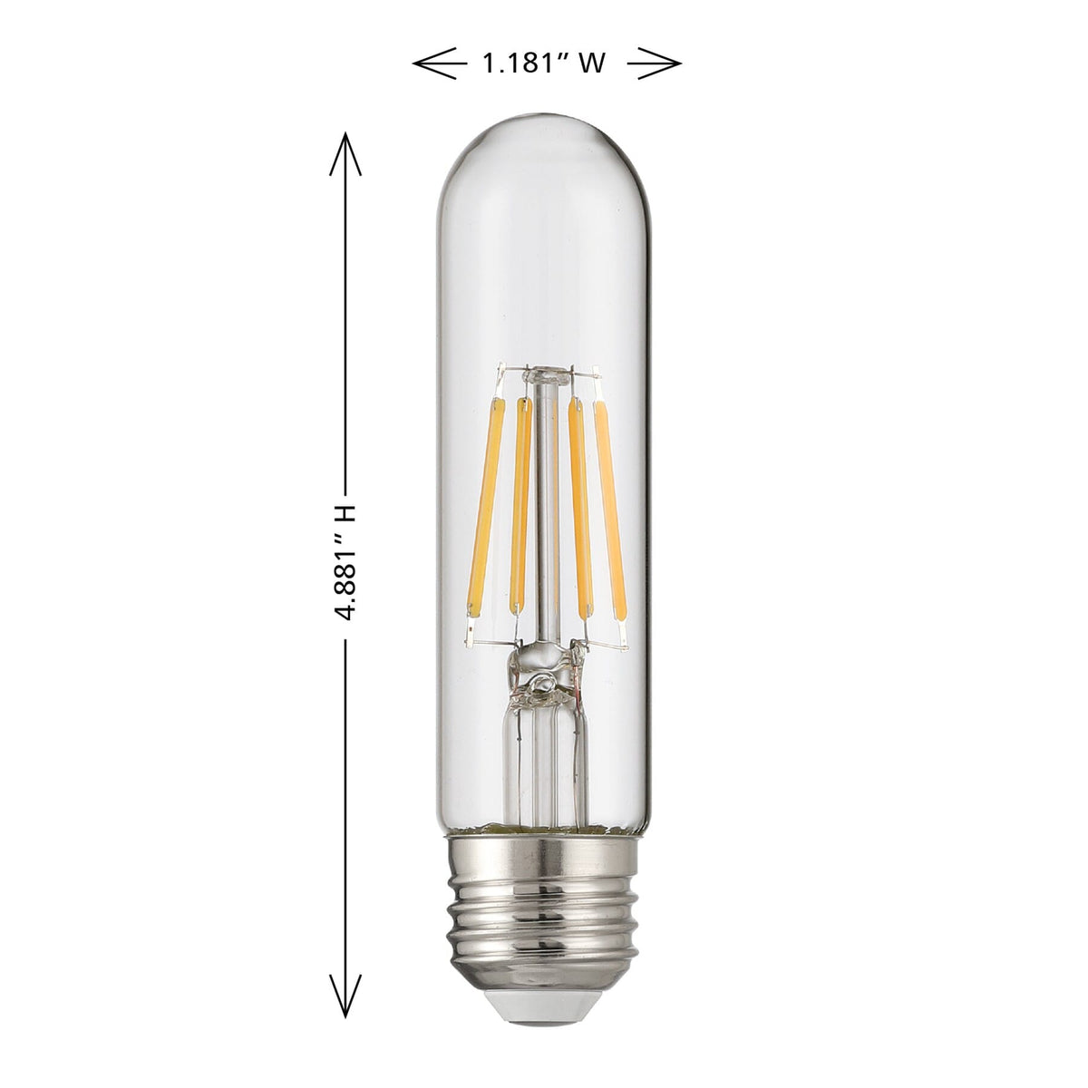 Savoy House LA1T9C53E26D5 5W E26 T9 7.5" 3000K Clear Dimmable Bulb in Clear