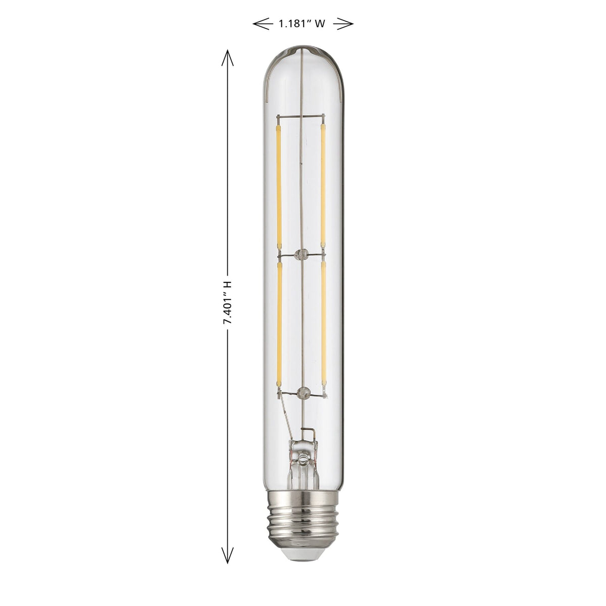 Ampoule Savoy House LA1T9C53E26D7 5W E26 T9 11" 3000K transparente à intensité variable