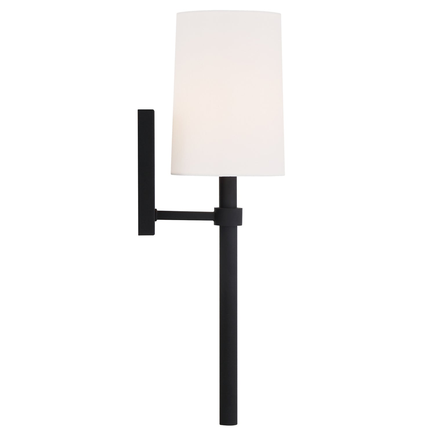 Crystorama - BRO-451-BF - Une lampe Murale - Bromley - Forgé noir