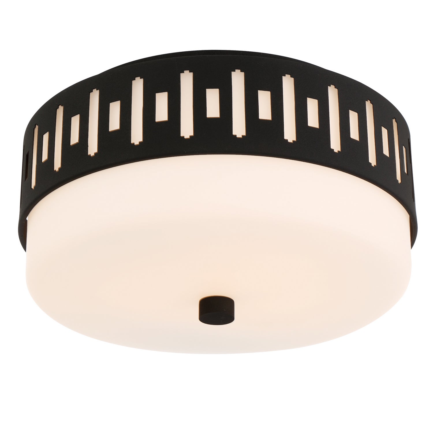 Crystorama - KEA-B8200-BF - Deux lampes Plafonnier - Keaton - Forgé en noir