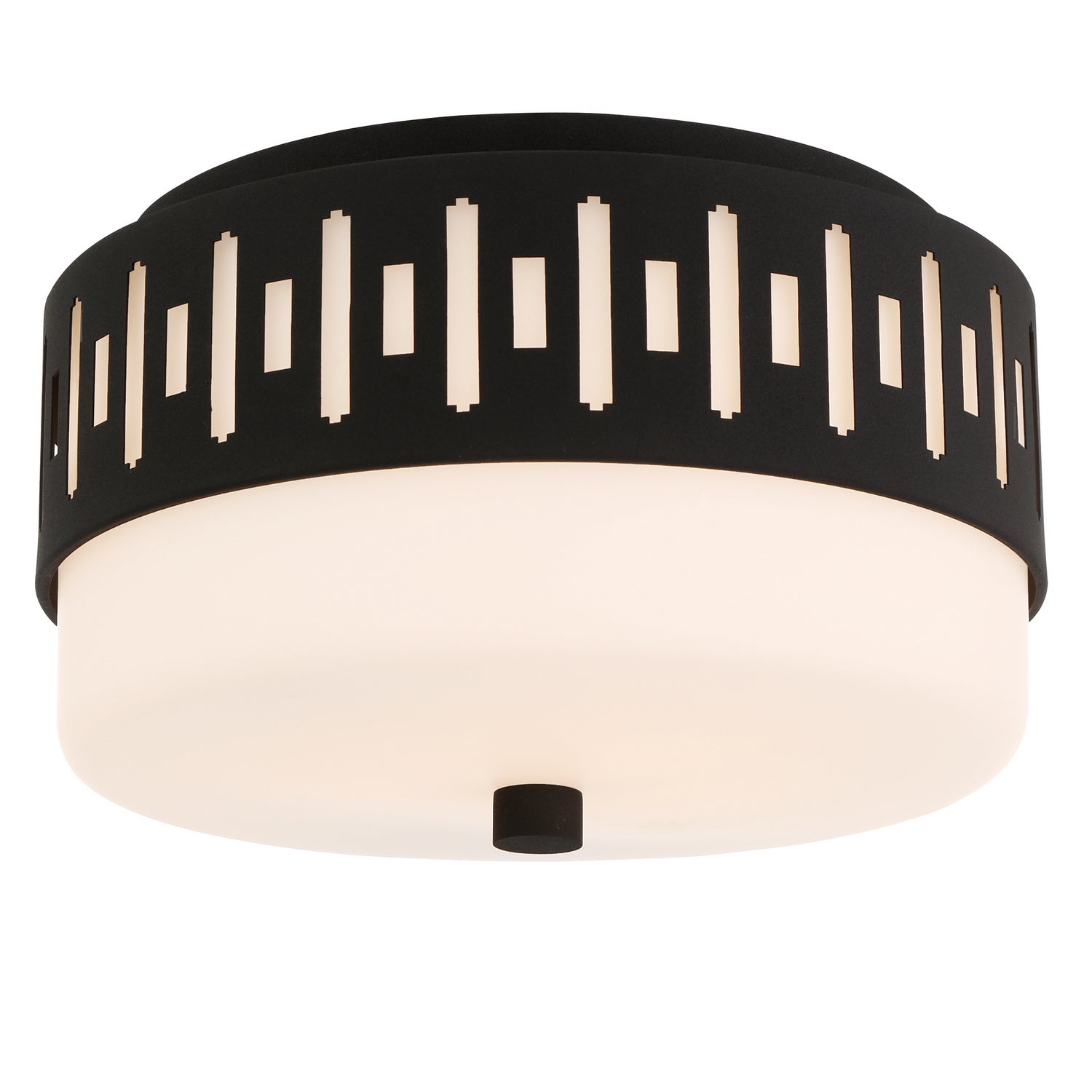 Crystorama - KEA-B8200-BF - Deux lampes Plafonnier - Keaton - Forgé en noir