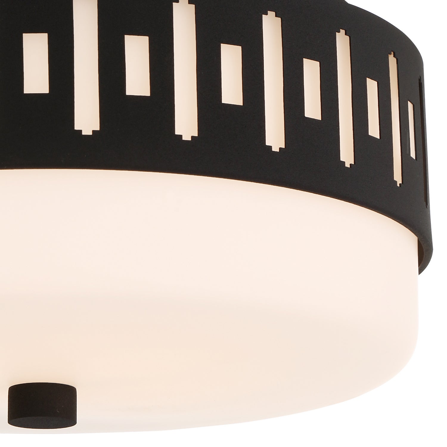 Crystorama - KEA-B8200-BF - Deux lampes Plafonnier - Keaton - Forgé en noir