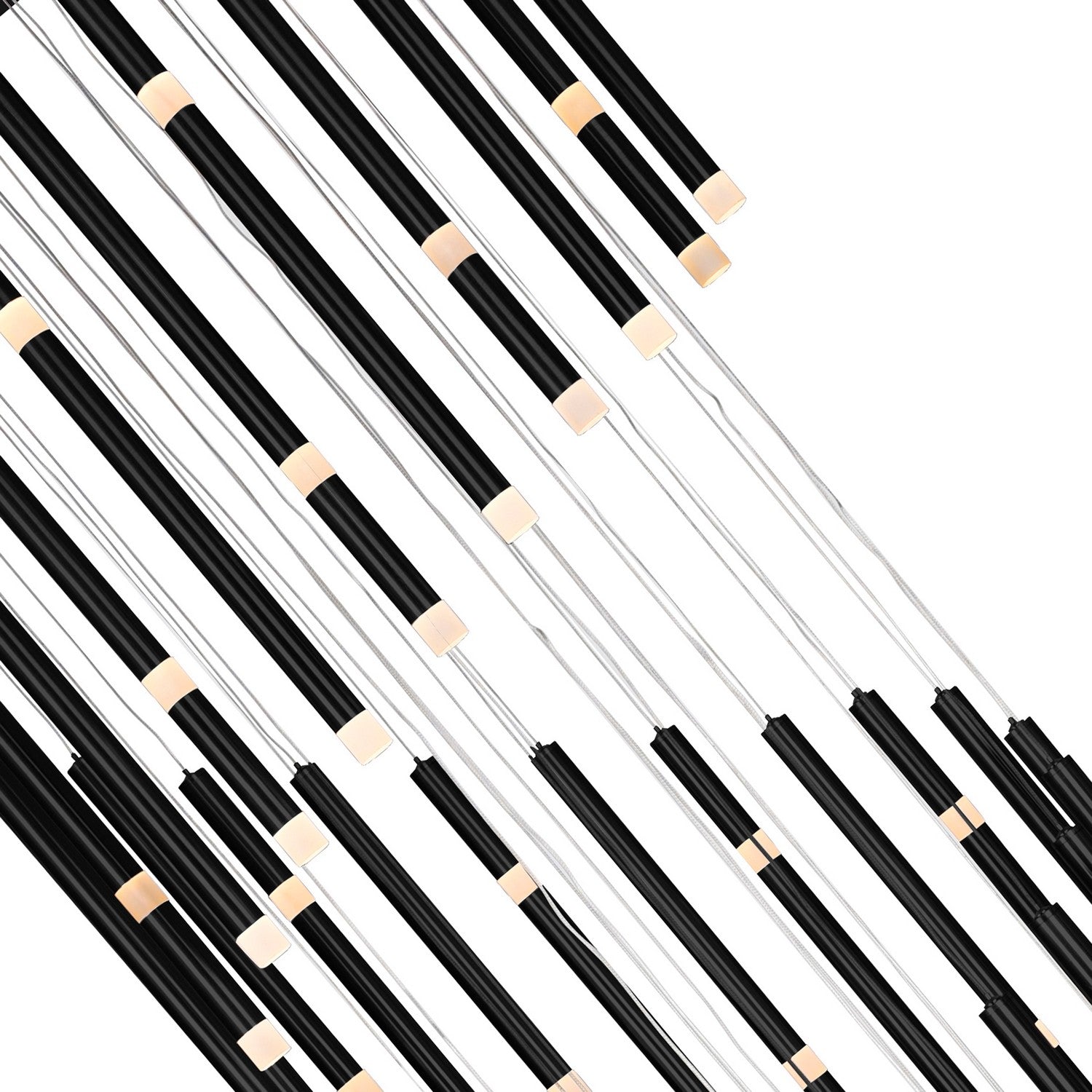 CWI Lighting Canada - 1262P30-54-101 - LED Chandelier - Flute - Black
