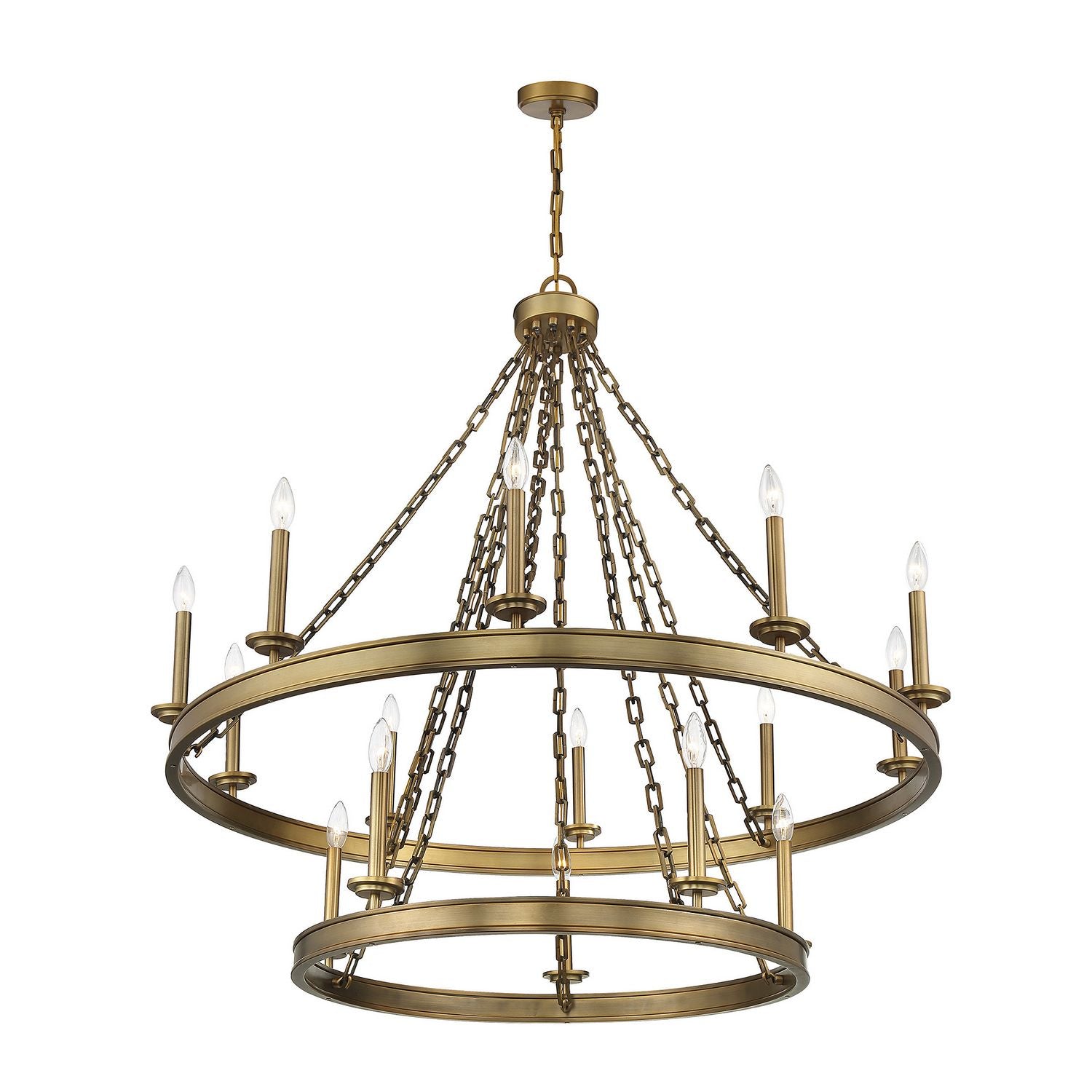 Savoy House - 1-4406-15-322 - 15 Light Chandelier - Seville - Warm Brass