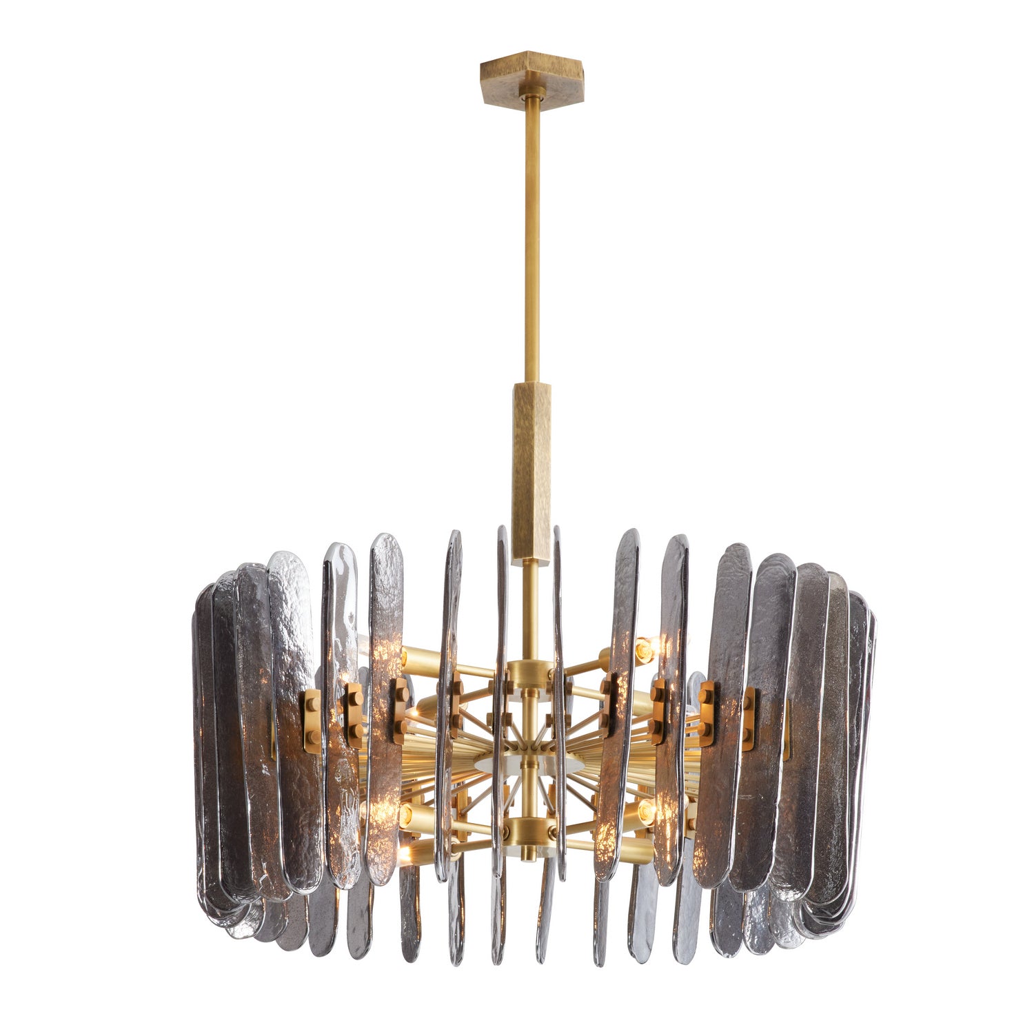 Arteriors - 89066 - Huit Lumières Suspendu - Klaus - Fumée