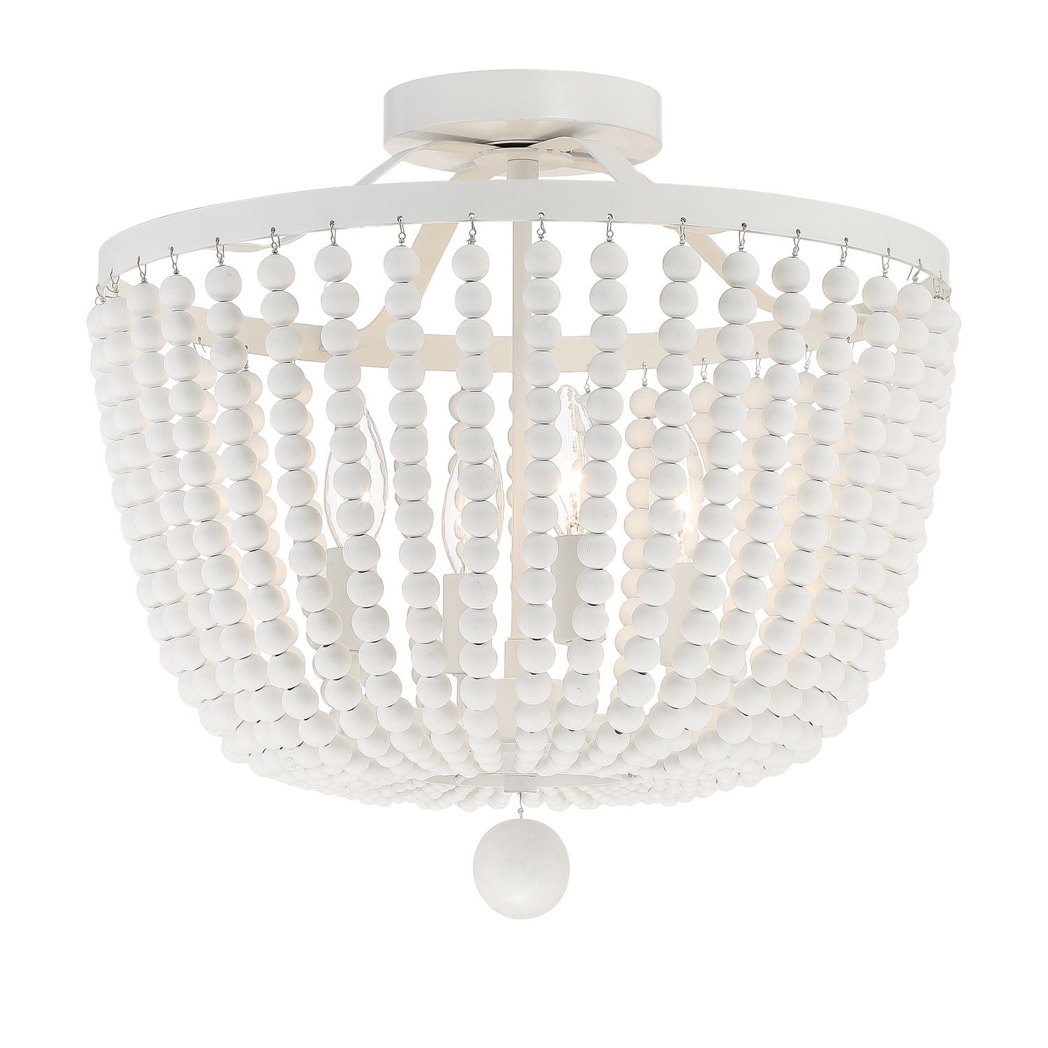 Crystorama - 604-MT_CEILING - Four Light Semi Flush Mount - Rylee - Matte White