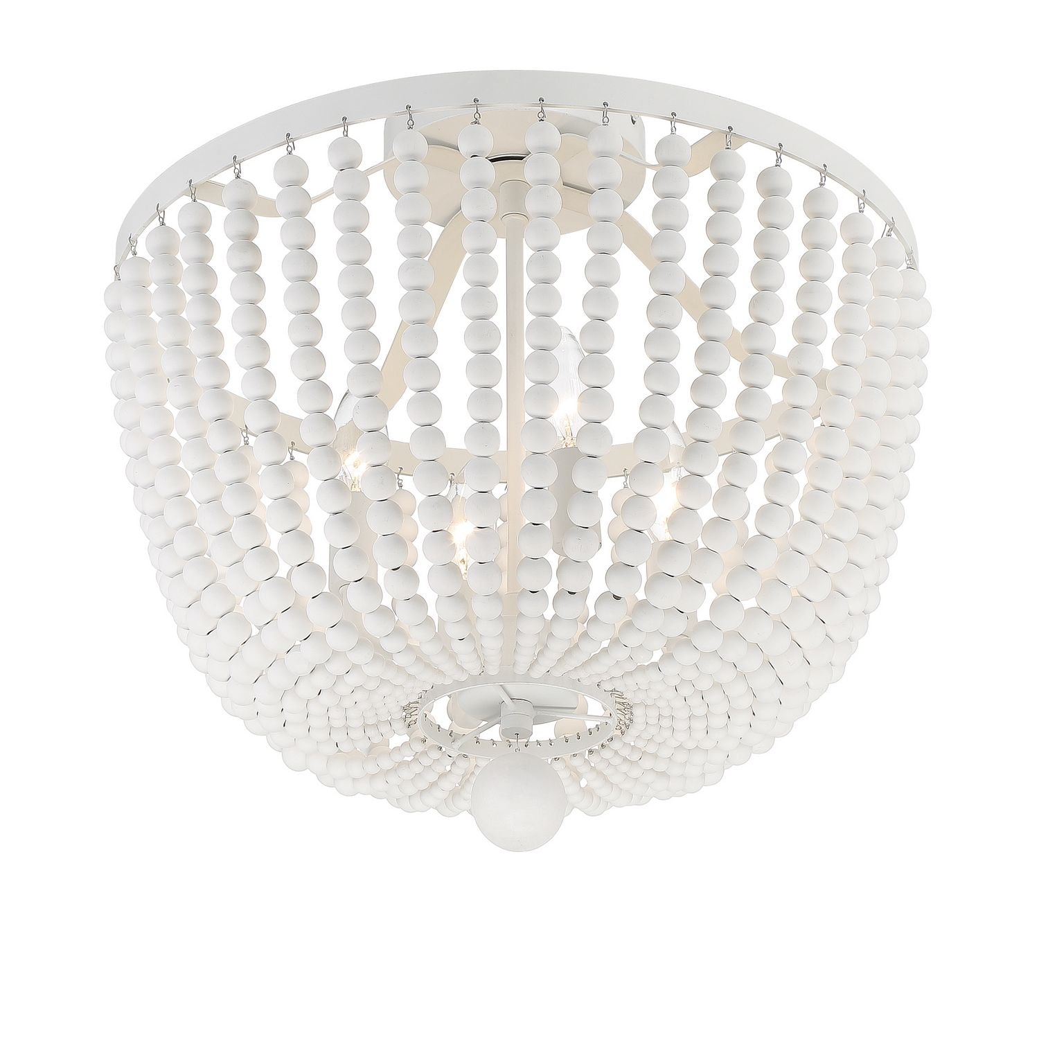 Crystorama - 604-MT_CEILING - Four Light Semi Flush Mount - Rylee - Matte White