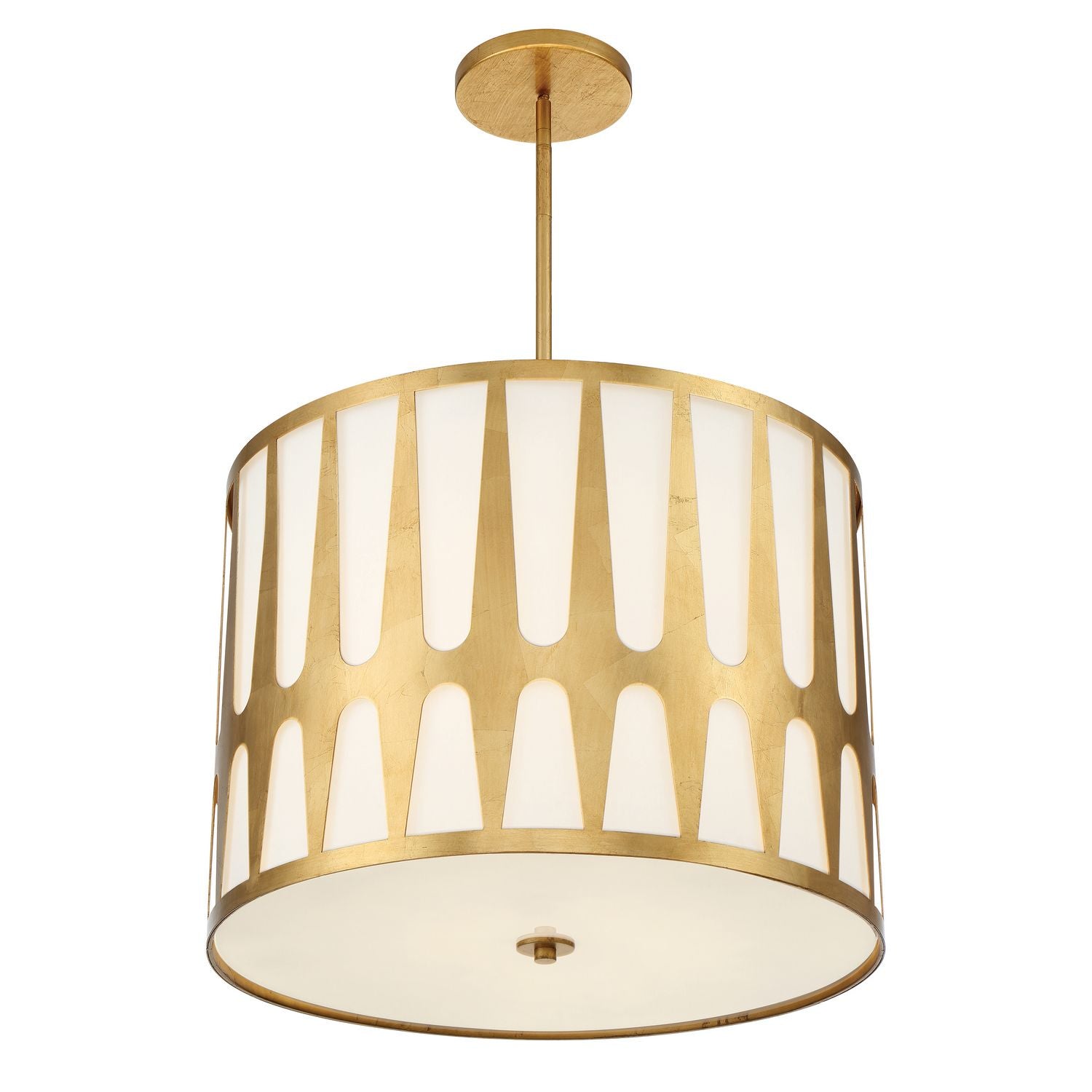 Crystorama - ROY-809-GA - Five Light Pendant - Royston - Antique Gold