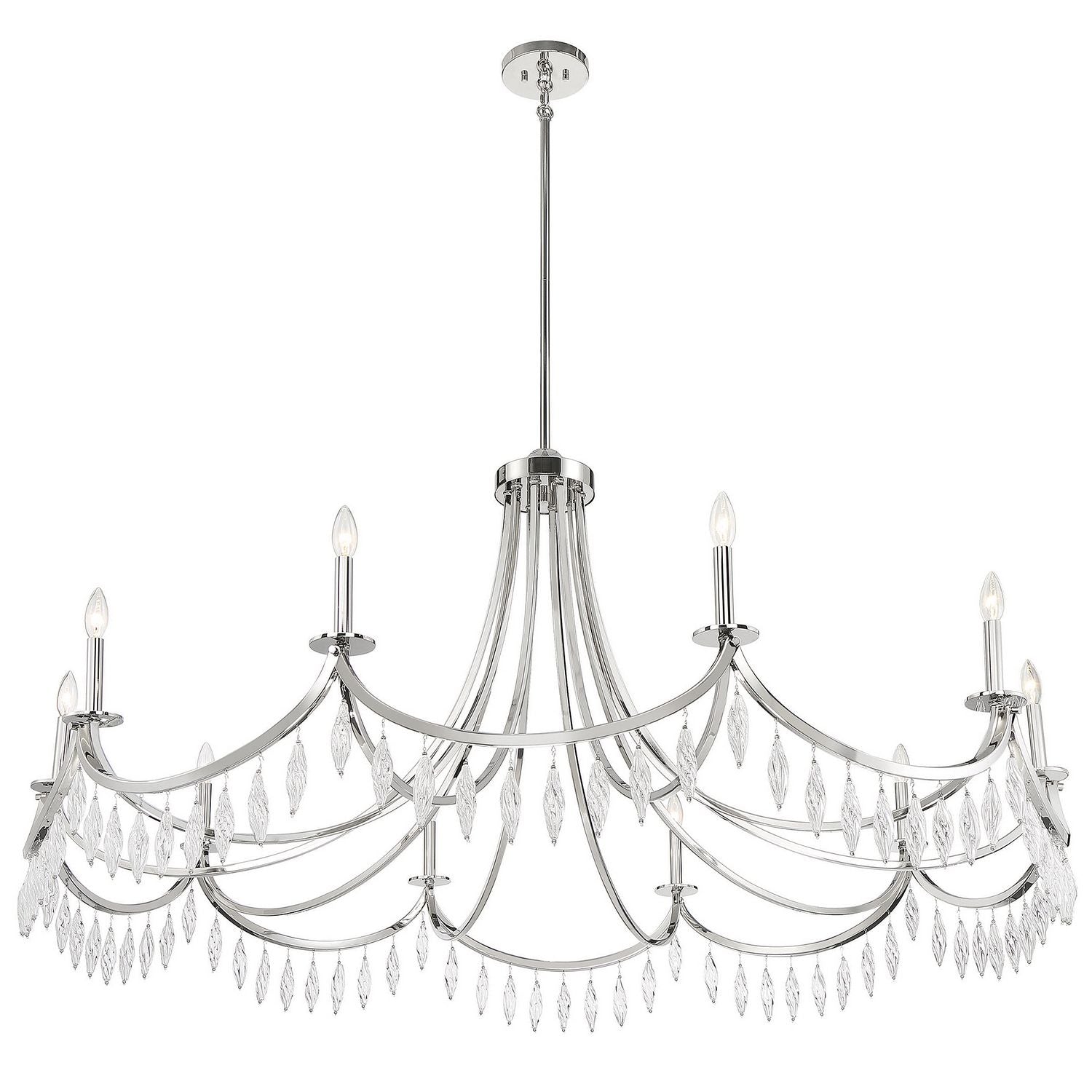 Savoy House - 1-1805-10-109 - Ten Light Chandelier - Kameron - Polished Nickel