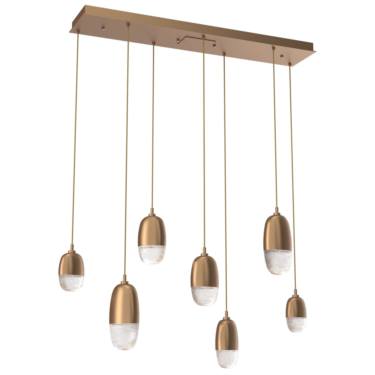 Hammerton Studio - PLB0079-07-NB-PC-C01-L3 - LED Pendant - Pebble - Novel Brass