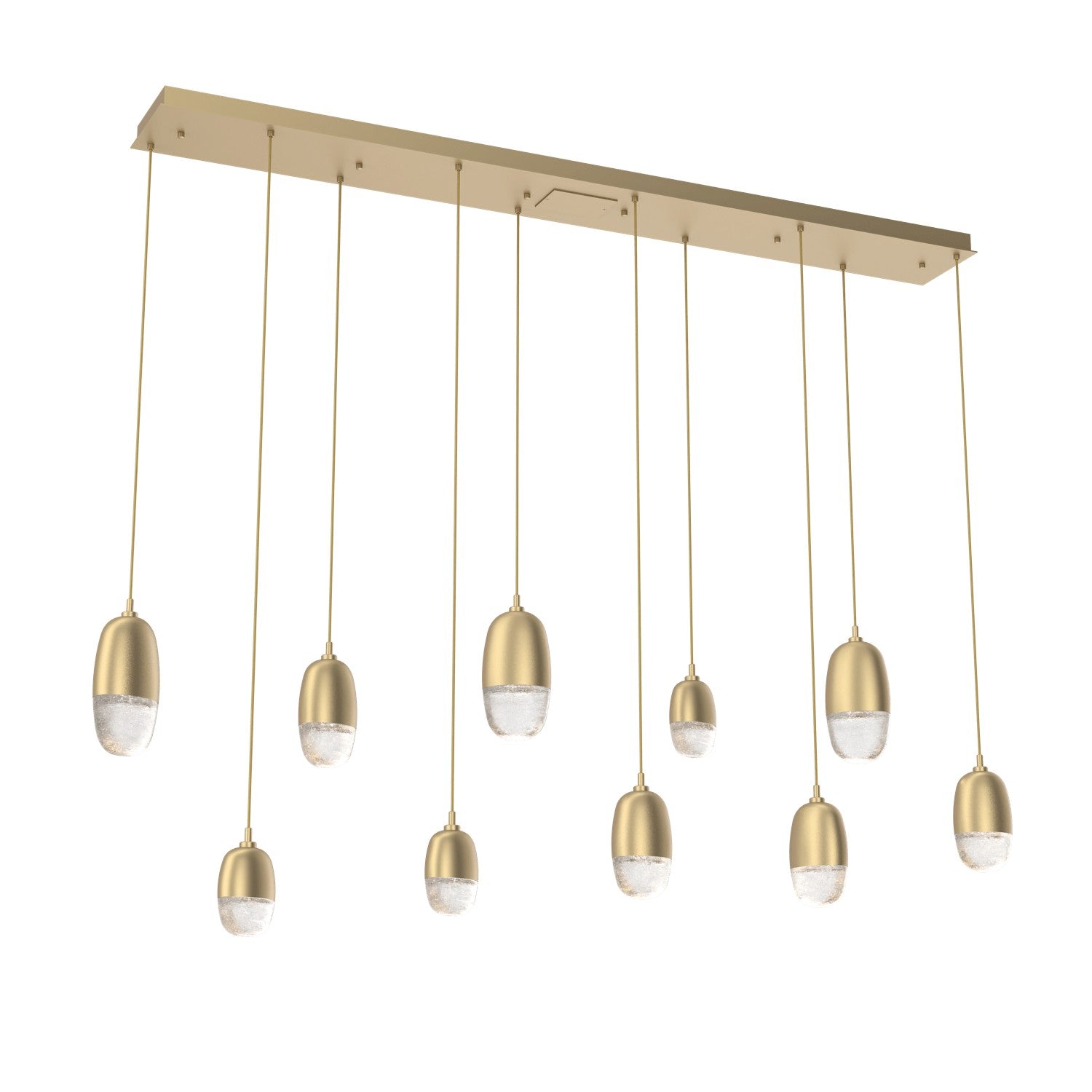 Hammerton Studio - PLB0079-09-GB-PC-C01-L3 - LED Pendant - Pebble - Gilded Brass