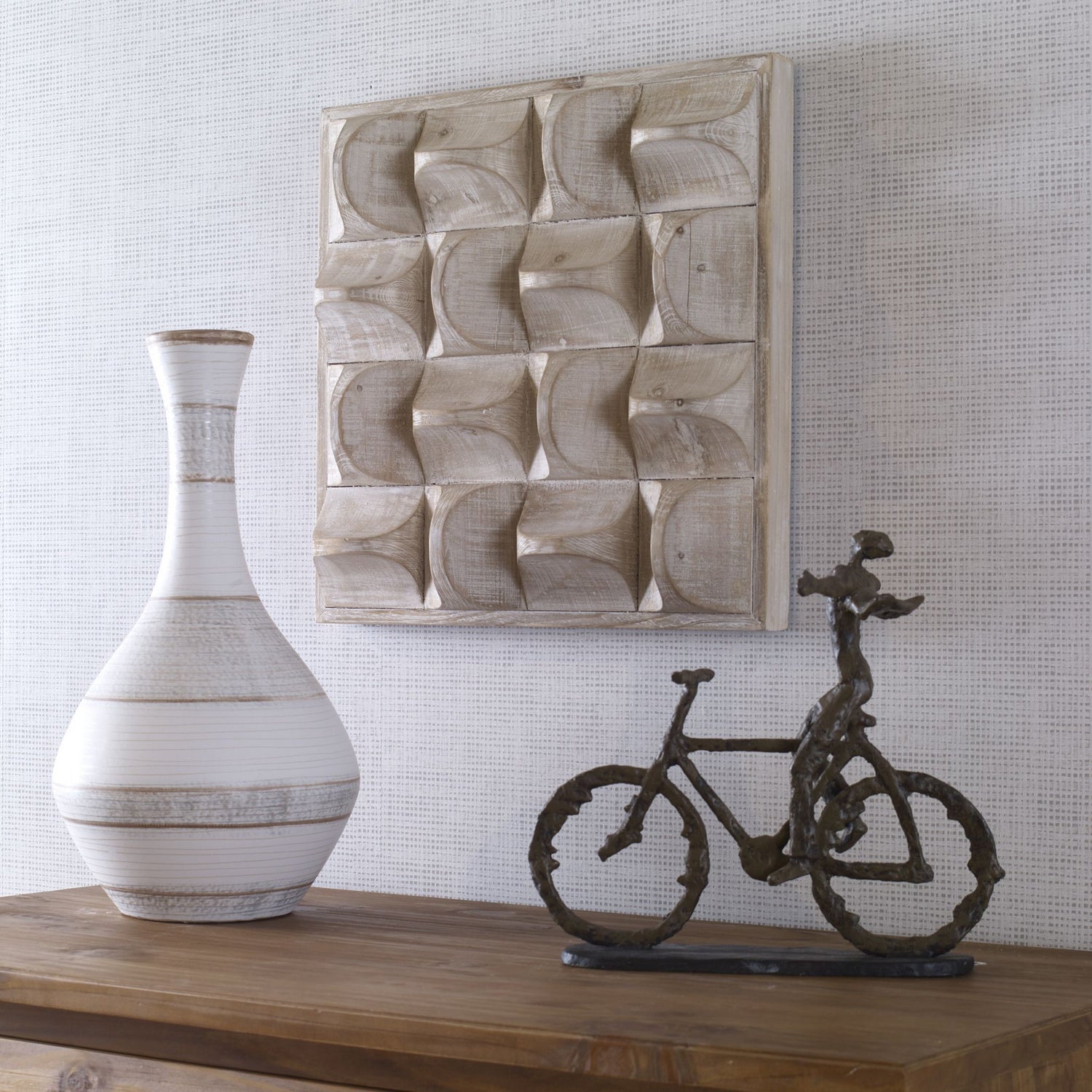 Uttermost - 04329 - Wall Decor - Pickford - Natural Wash And Ivory Highlights