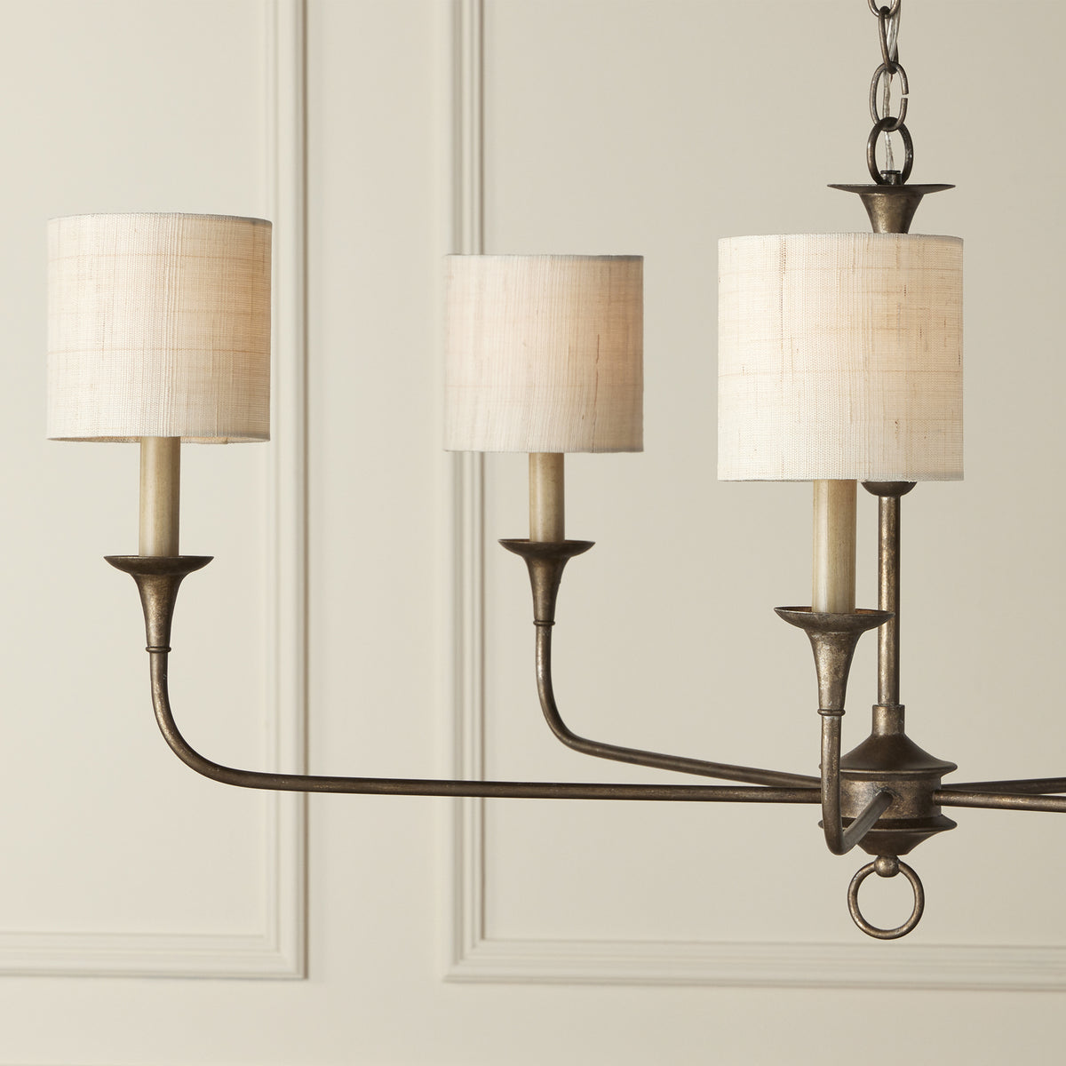 Currey and Company 0900-0026 Toile de jute fine Suspendu Ombre en lumière naturelle
