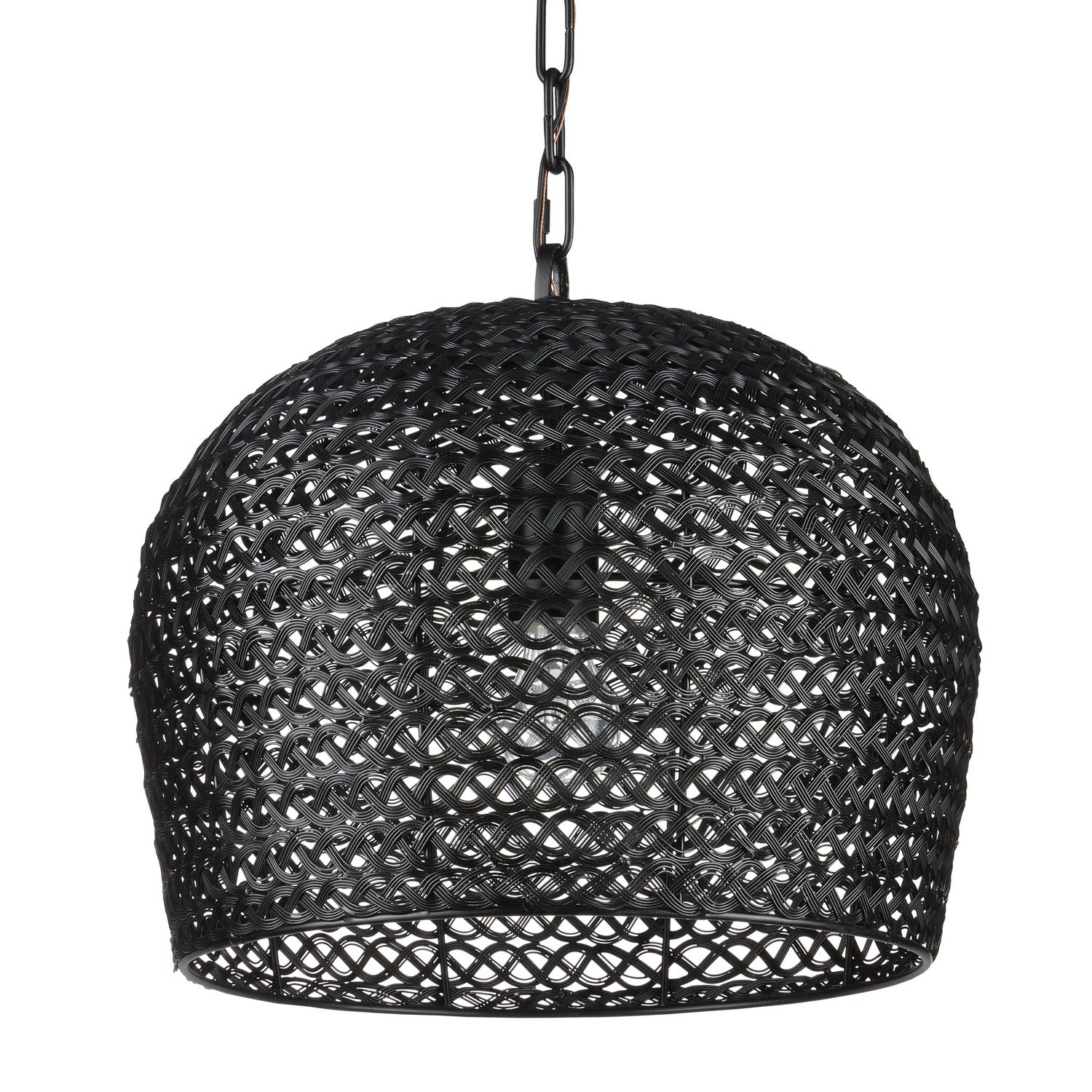 Currey and Company - 9000-0960 - Une lumière Suspension Collection Piero - Noir satiné