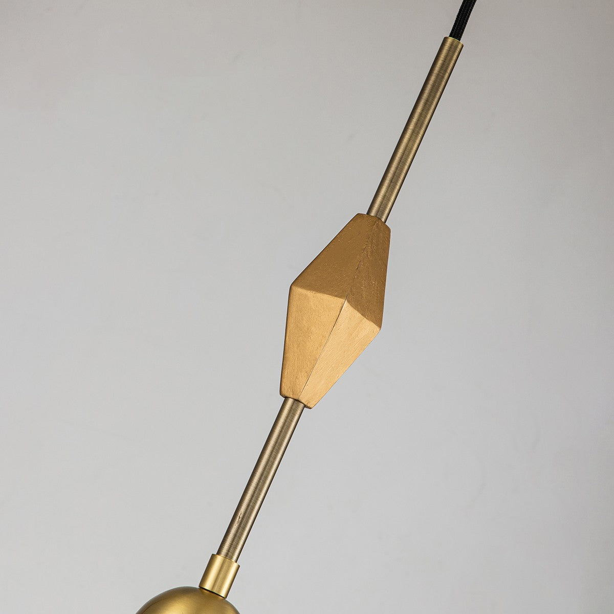Lucas + McKearn - PD00117AGB-1 - One Light Pendant - Etoile - Aged Brass
