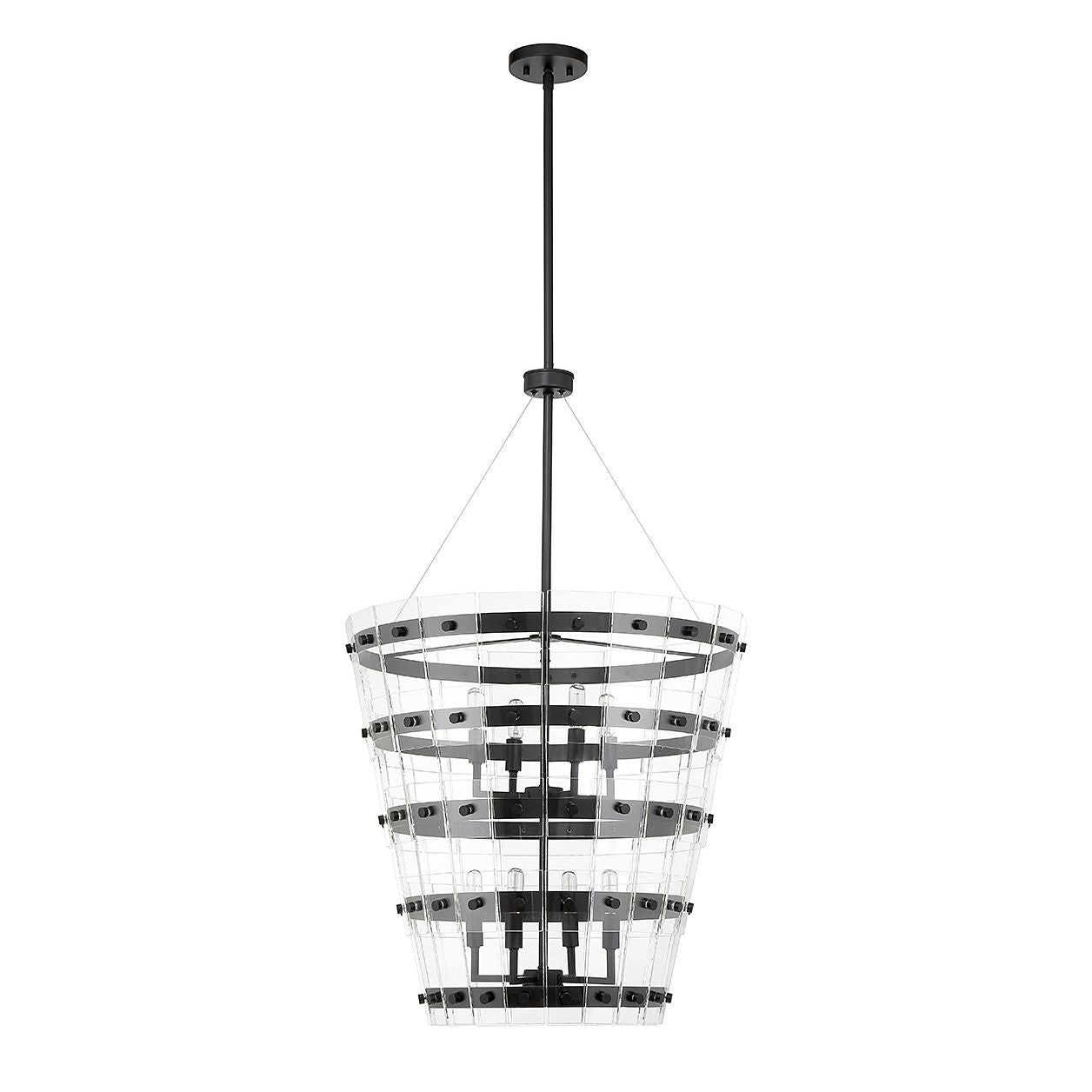 Savoy House - 7-8859-8-89 - Eight Light Pendant - Ventari - Matte Black