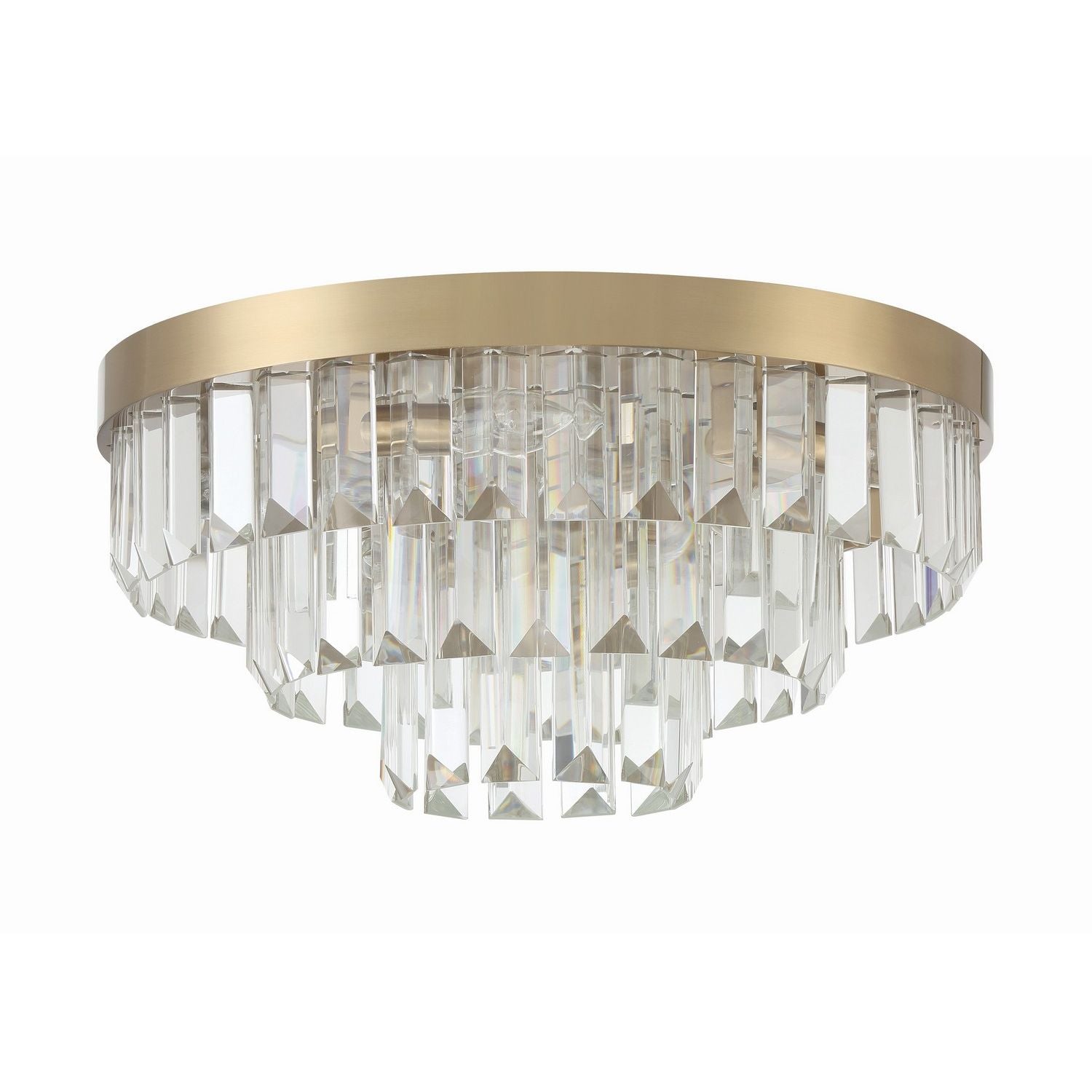 Crystorama - HAY-1403-AG - Eight Light Flush Mount - Hayes - Aged Brass