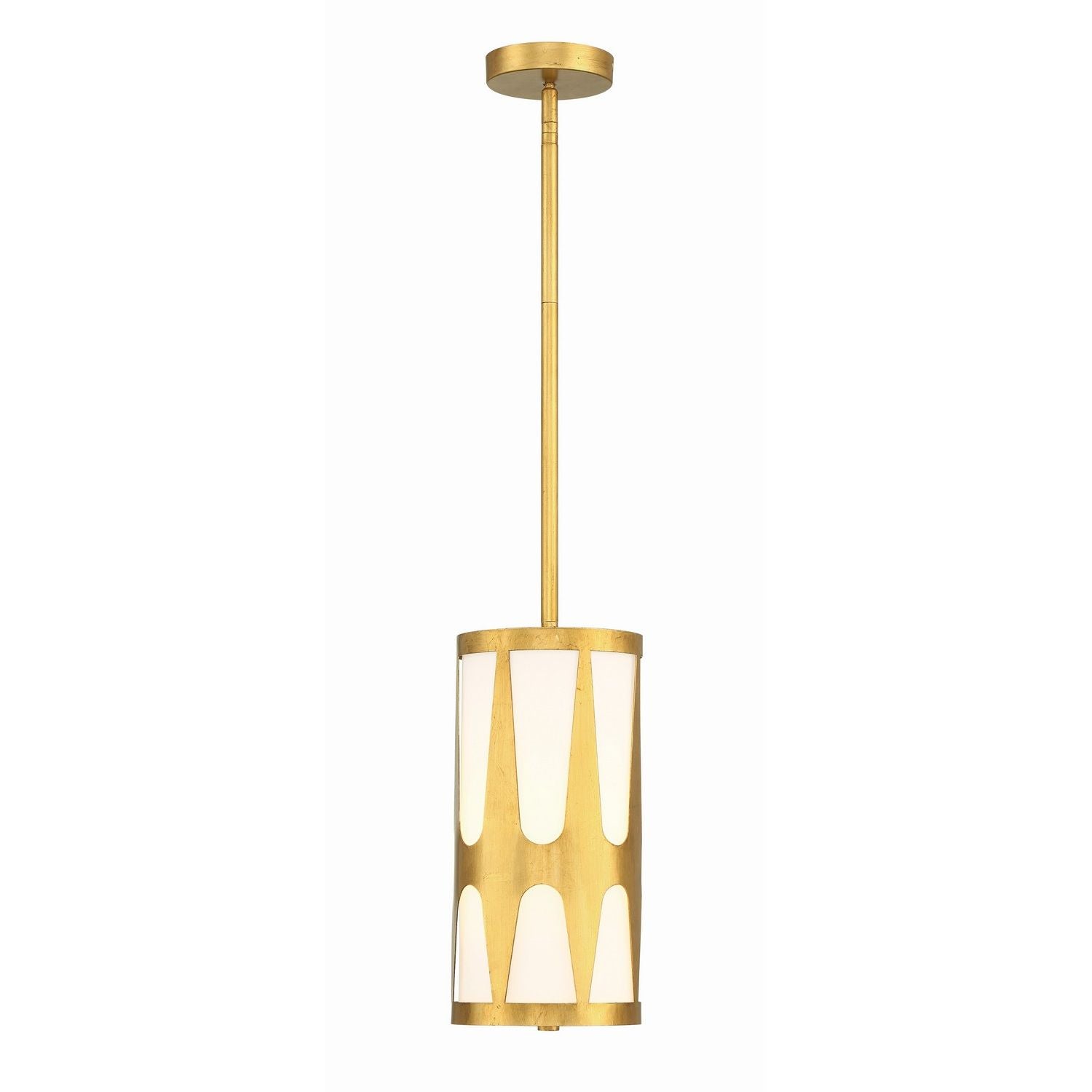 Crystorama - ROY-801-GA - One Light Pendant - Royston - Antique Gold