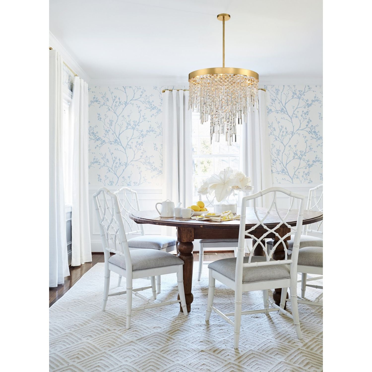 Crystorama - WIN-216-GA-CL-MWP - Six Light Chandelier - Winfield - Antique Gold
