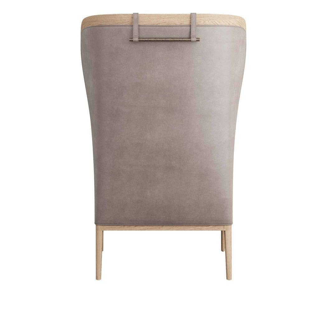 Arteriors - 5743 - Chaise - Stassi - Chêne fumé/Cuir carbone