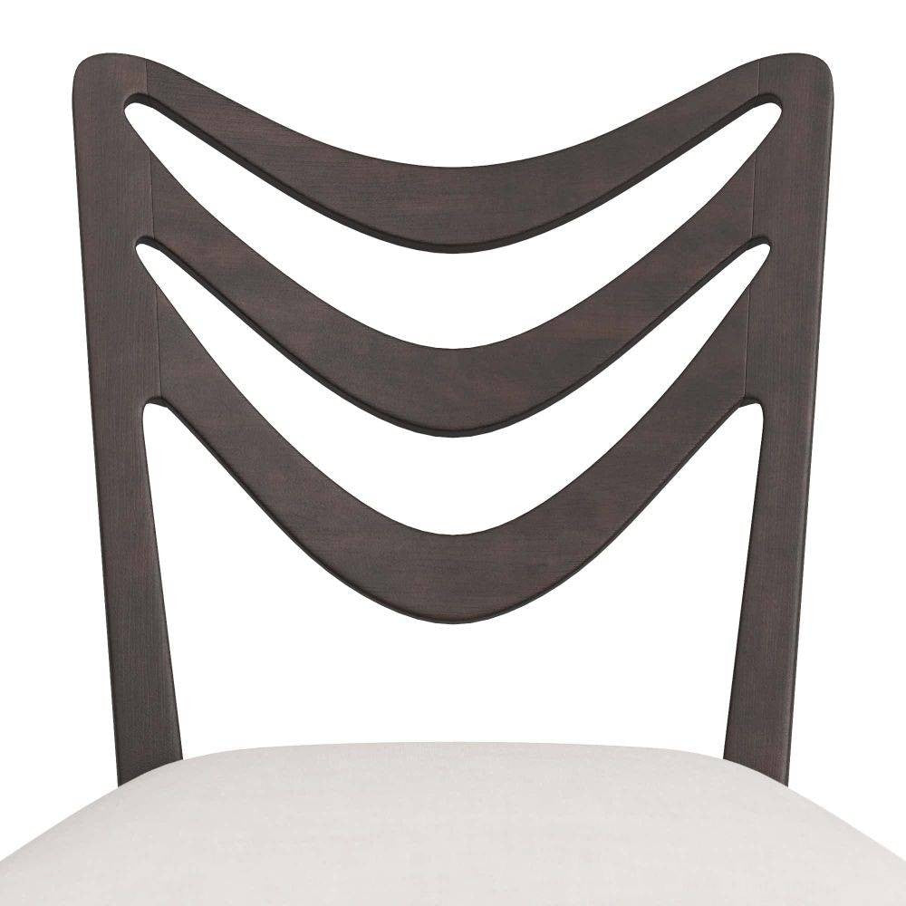 Arteriors - 5769 - Chaise de salle à manger - Sutton - Acajou ébène/Mousseline
