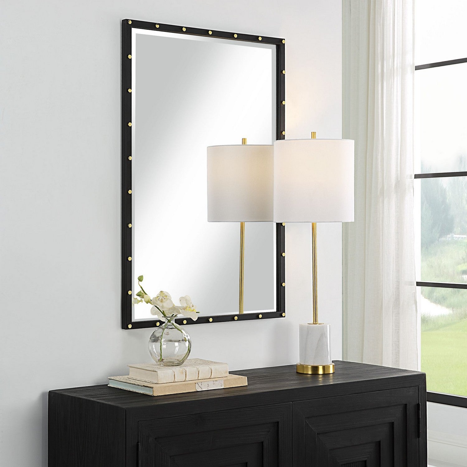 Uttermost - 09935 - Mirror - Benedo - Matte Black