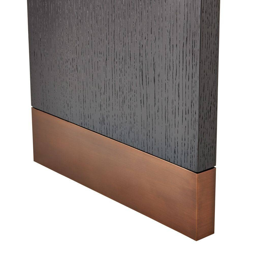 Arteriors - FGS01 - Étagère - Wyngate - Placage chêne ébène/Laiton antique