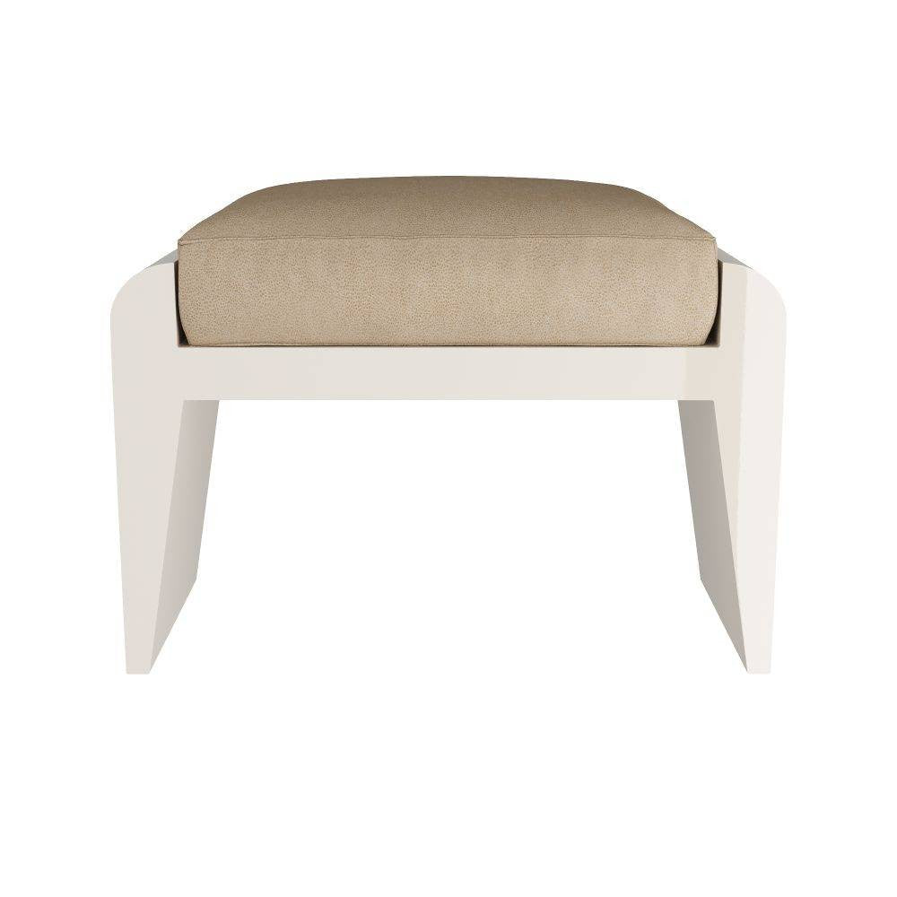 Arteriors - FOS02 - Pouf - Alanna - Cuir végan sable