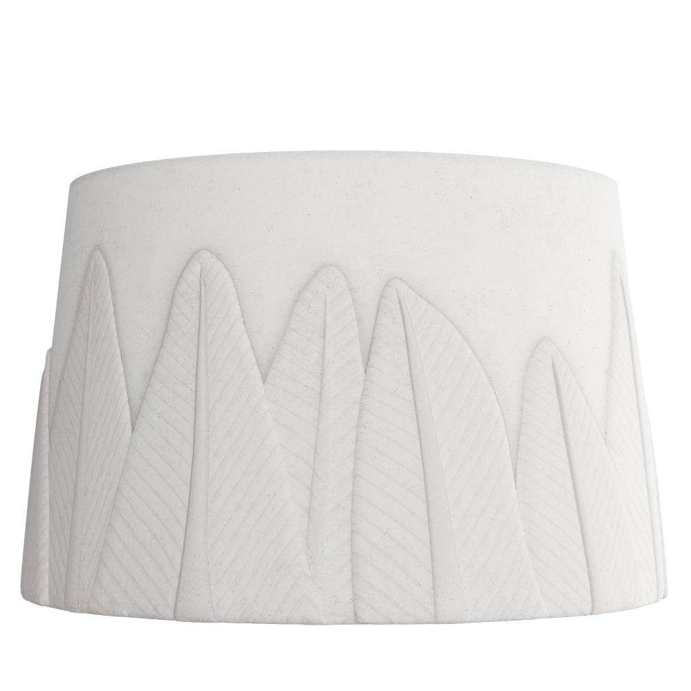 Arteriors - GKATC01 - Centre de table - Plume - Ivoire, Pierre de rivière
