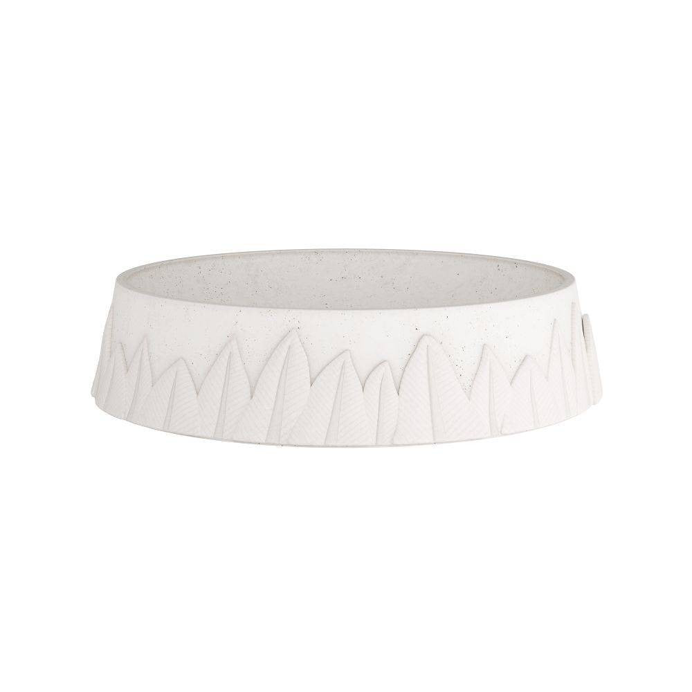 Arteriors - GKATC02 - Centre de table - Plume - Ivoire, Pierre de rivière