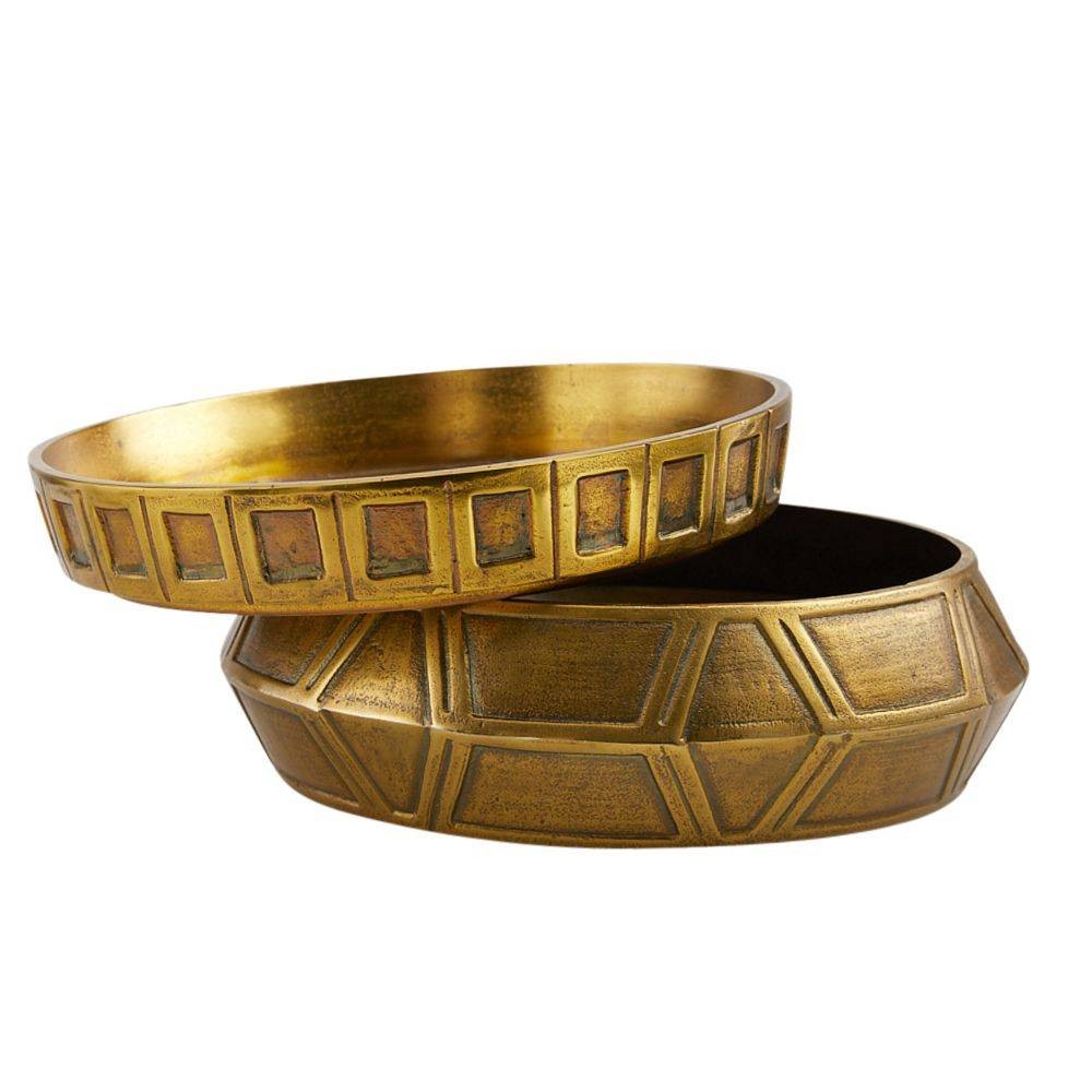 Arteriors - GKAYI01 - Centre de table, lot de 2 - Millenia - Laiton antique