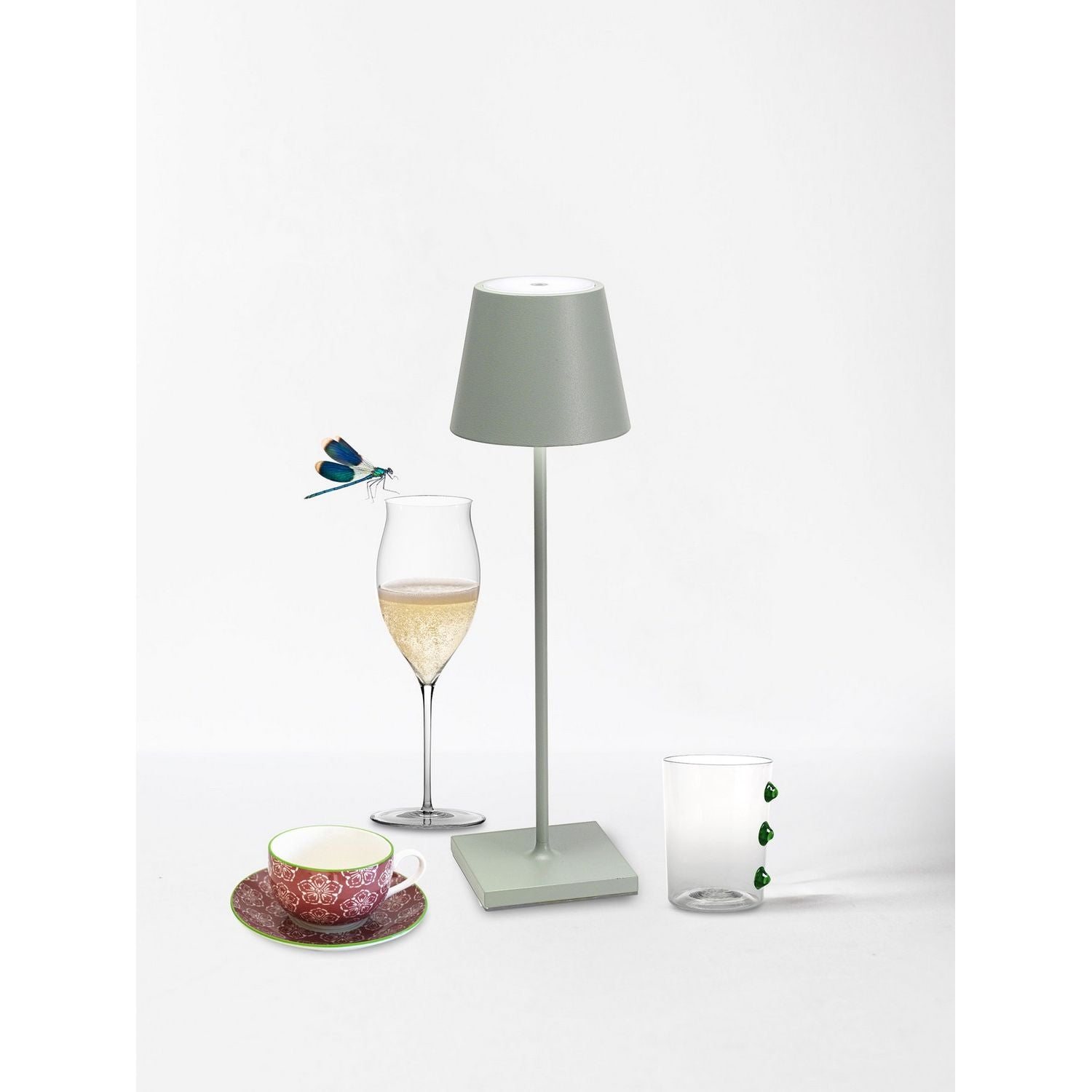 Zafferano - LD0340G4 - LED Table Lamp - Poldina Pro - Sage