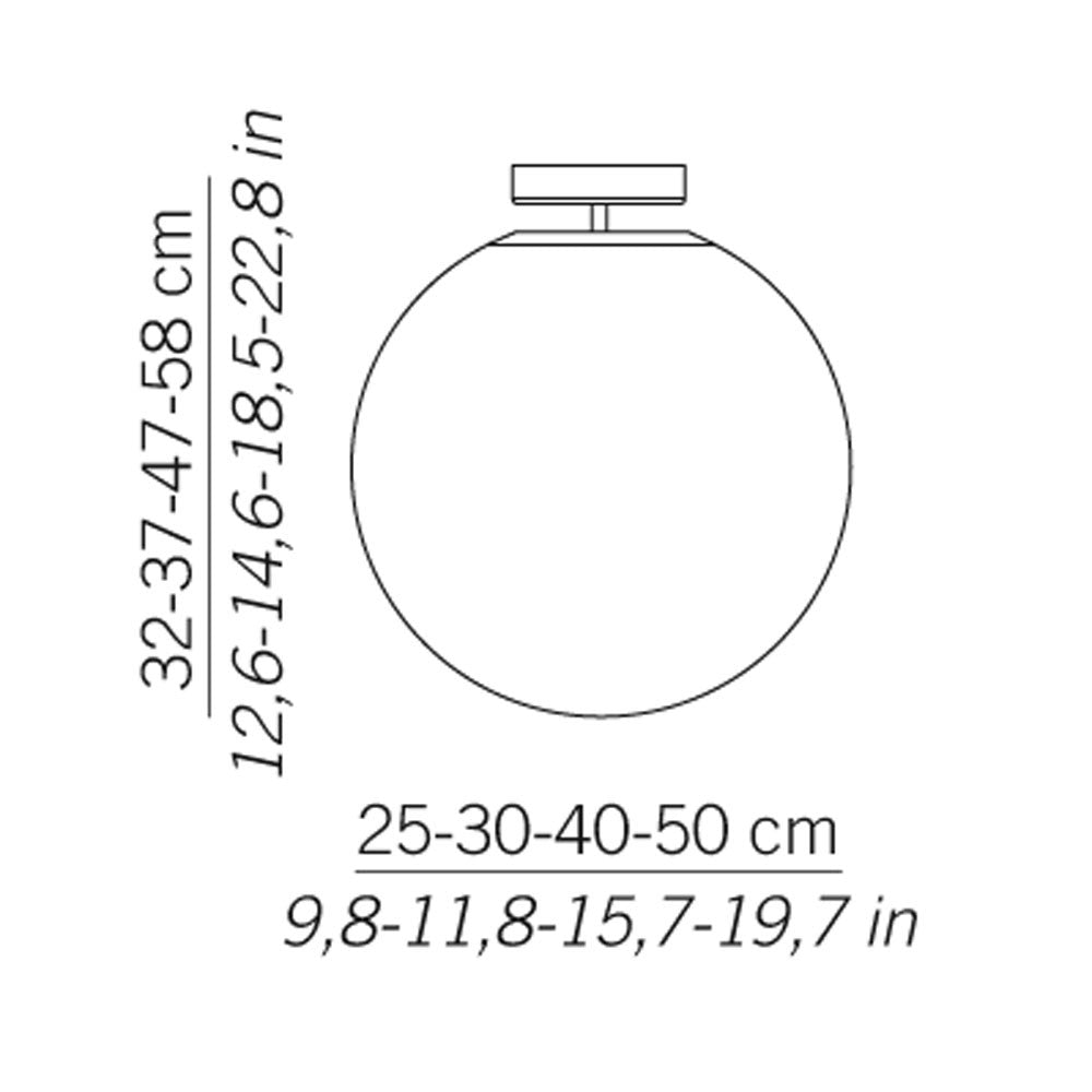 Zafferano - ZA-LL4201 - One Light Ceiling Mount - Sferis - White