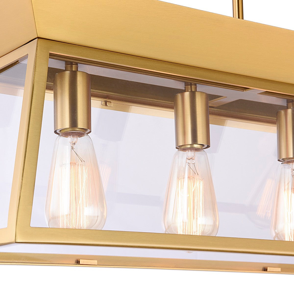 Artcraft Canada - AC11854BB - Six Light Island Chandelier - Lucian - Brushed Brass