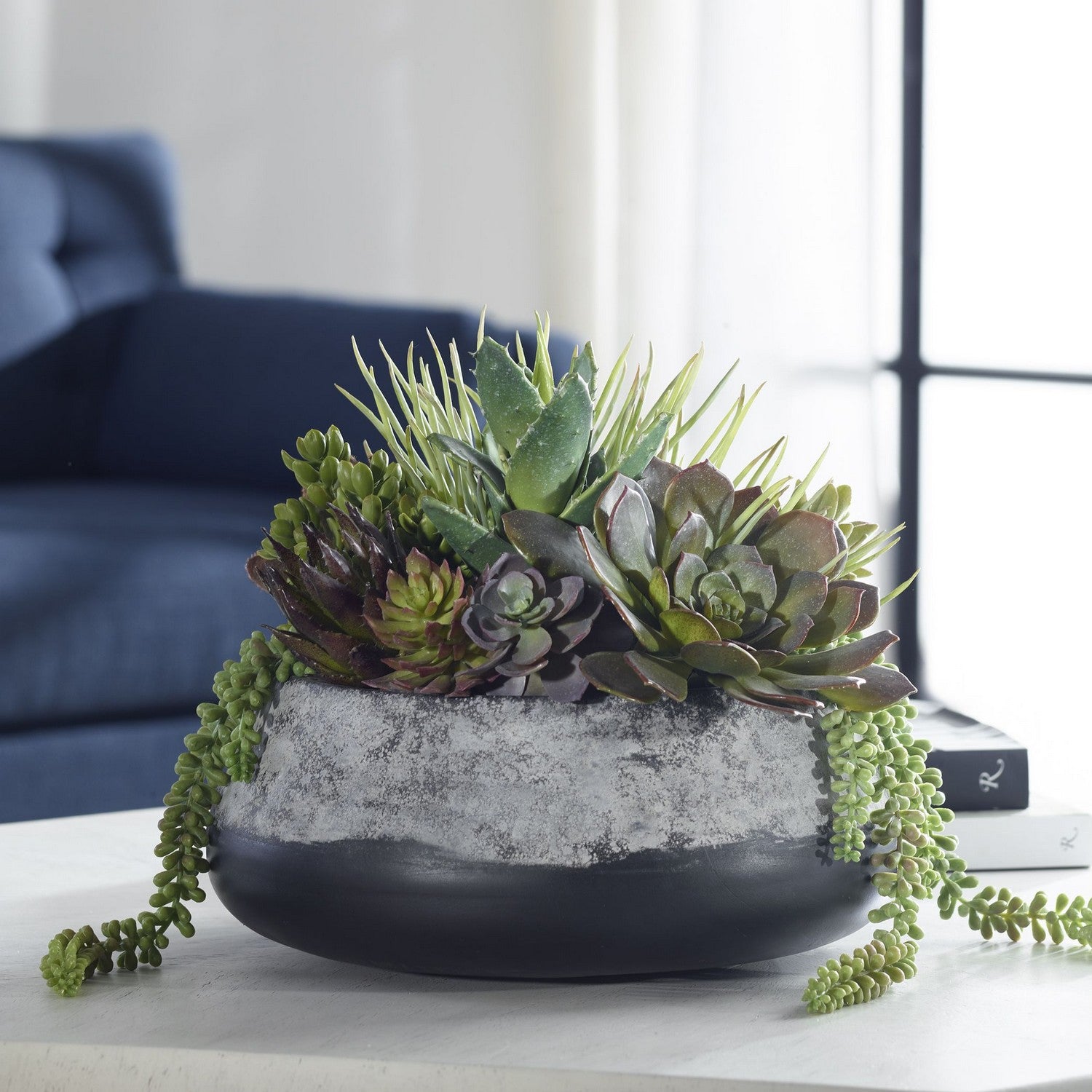 Uttermost - 60214 - Centerpiece - Yuma - Green And Burgundy