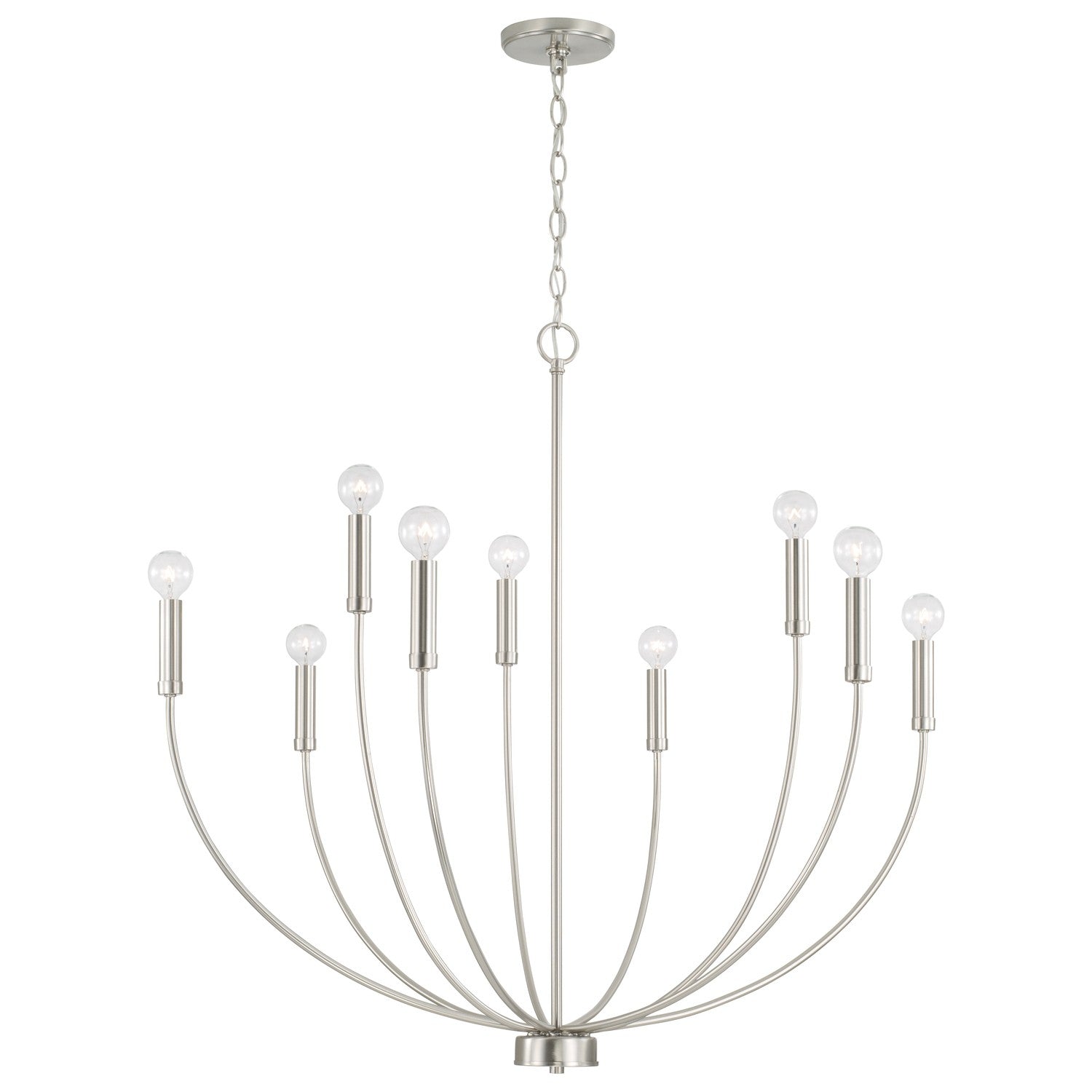 Capital Lighting - 452191BN - Nine Light Chandelier - Ansley - Brushed Nickel