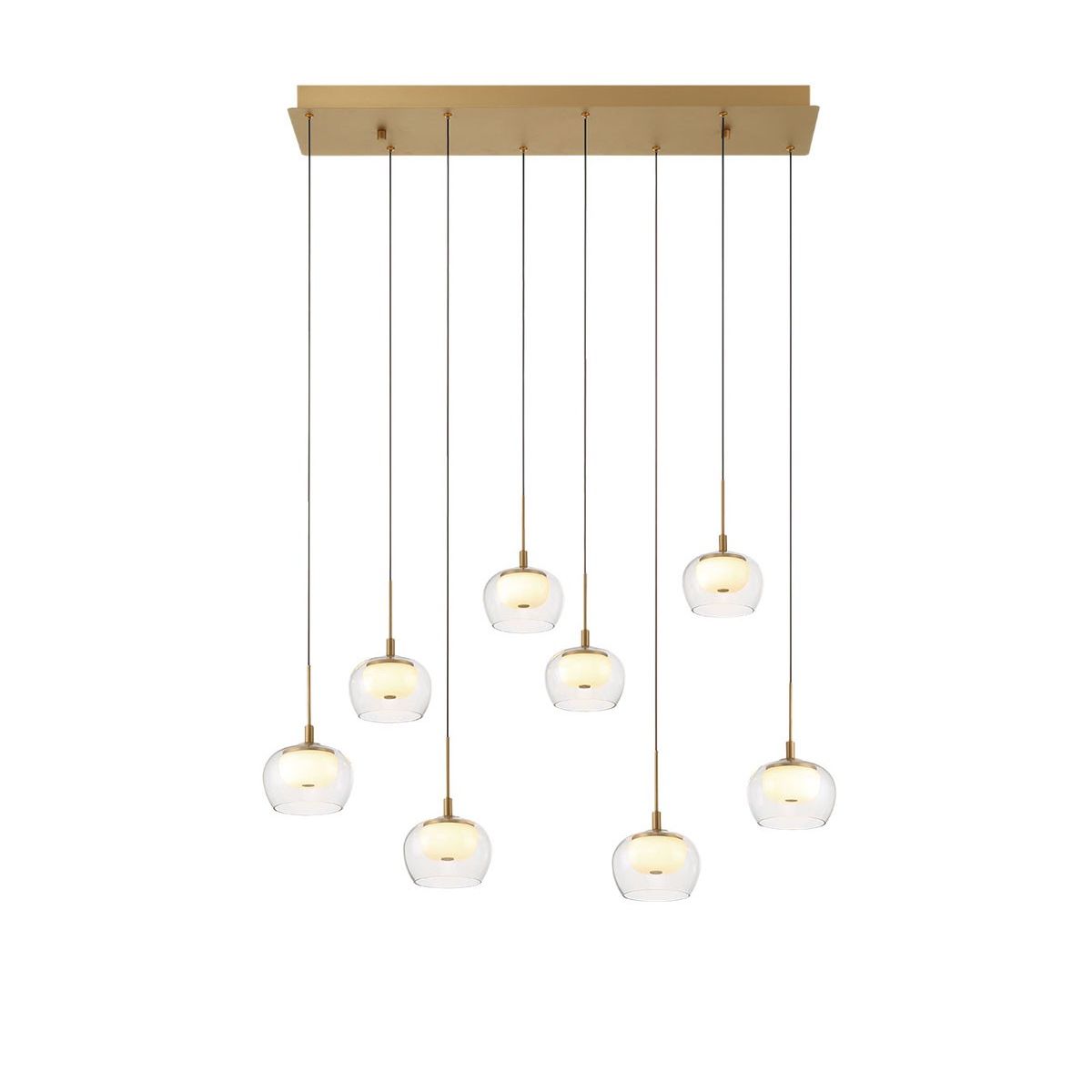 Lib & Co. Canada - 10216-030 - LED Chandelier - Manarola - Painted Antique Brass