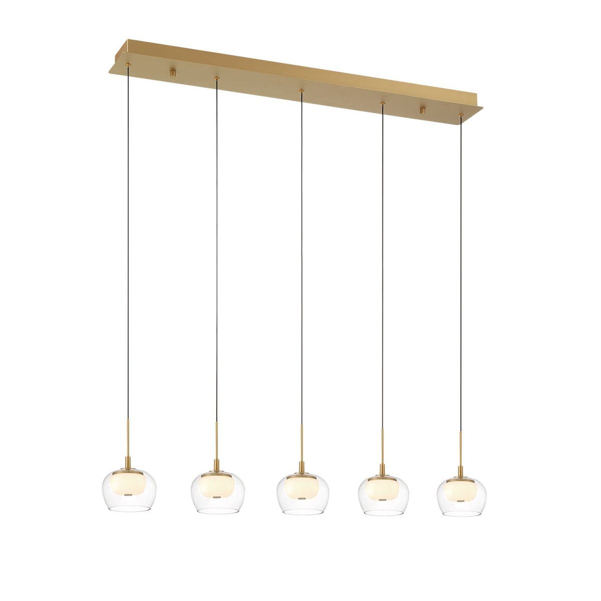 Lib & Co. Canada - 10217-030 - LED Chandelier - Manarola - Painted Antique Brass