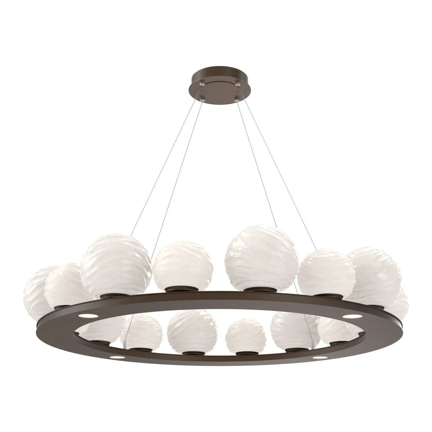 Hammerton Studio - CHB0092-0D-FB-WL-CA1-L3 - LED Chandelier - Gaia - Flat Bronze