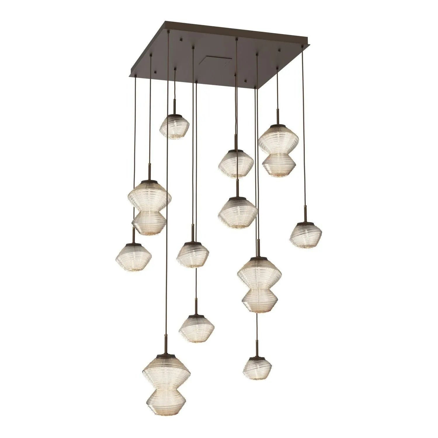 Hammerton Studio - CHB0089-12-FB-A-C01-L1 - LED Chandelier - Mesa - Flat Bronze