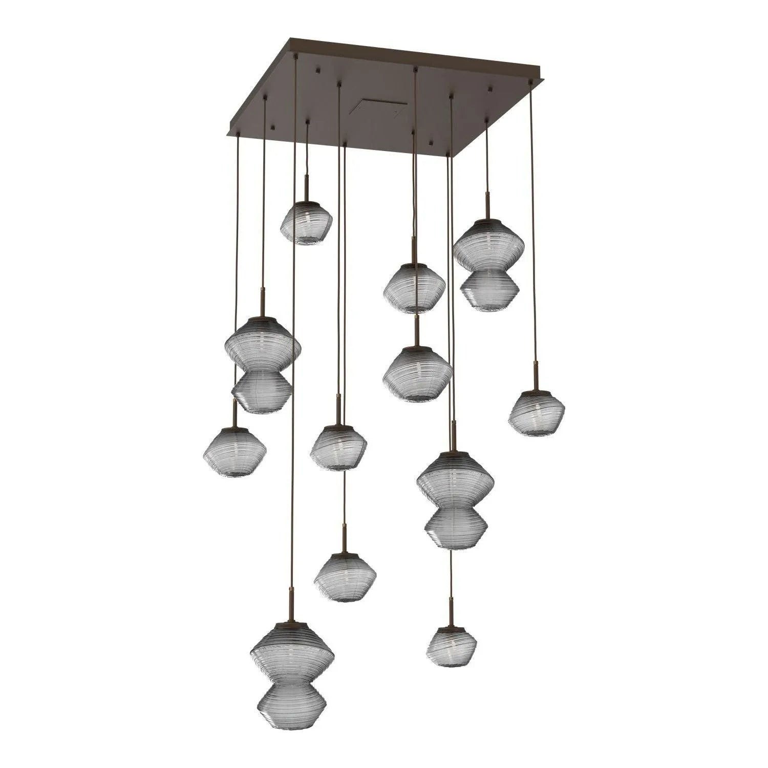 Hammerton Studio - CHB0089-12-FB-S-C01-L1 - LED Chandelier - Mesa - Flat Bronze