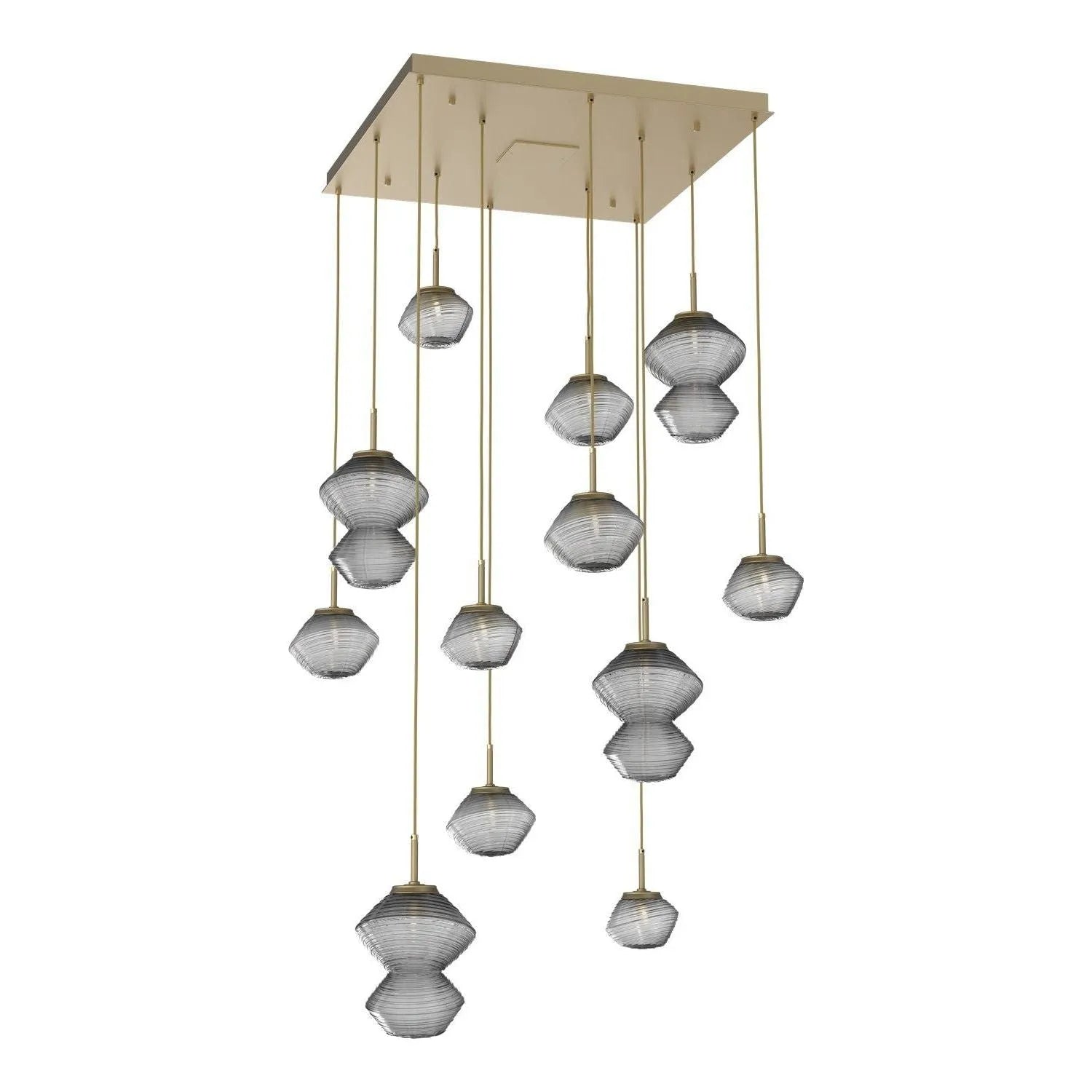 Hammerton Studio - CHB0089-12-GB-S-C01-L3 - LED Chandelier - Mesa - Gilded Brass