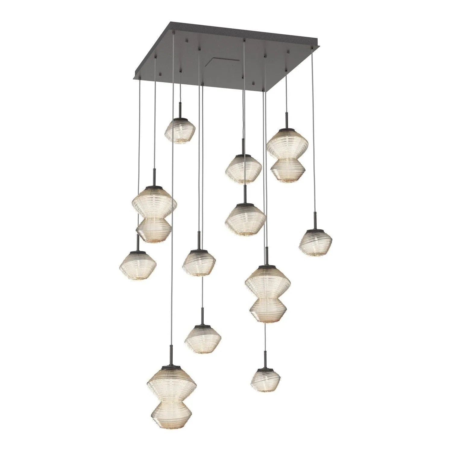 Hammerton Studio - CHB0089-12-GP-A-C01-L3 - LED Chandelier - Mesa - Graphite