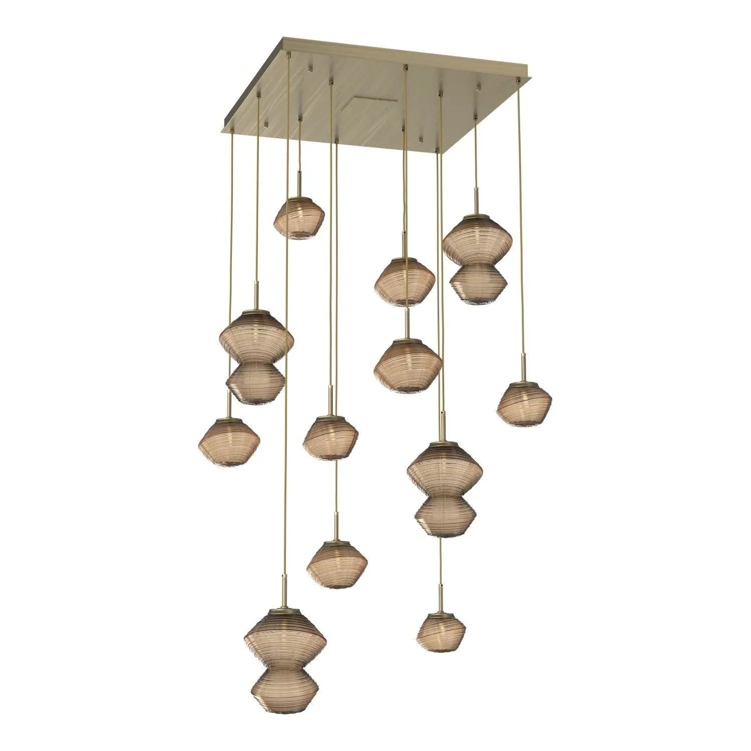 Hammerton Studio - CHB0089-12-HB-B-C01-L1 - LED Chandelier - Mesa - Heritage Brass
