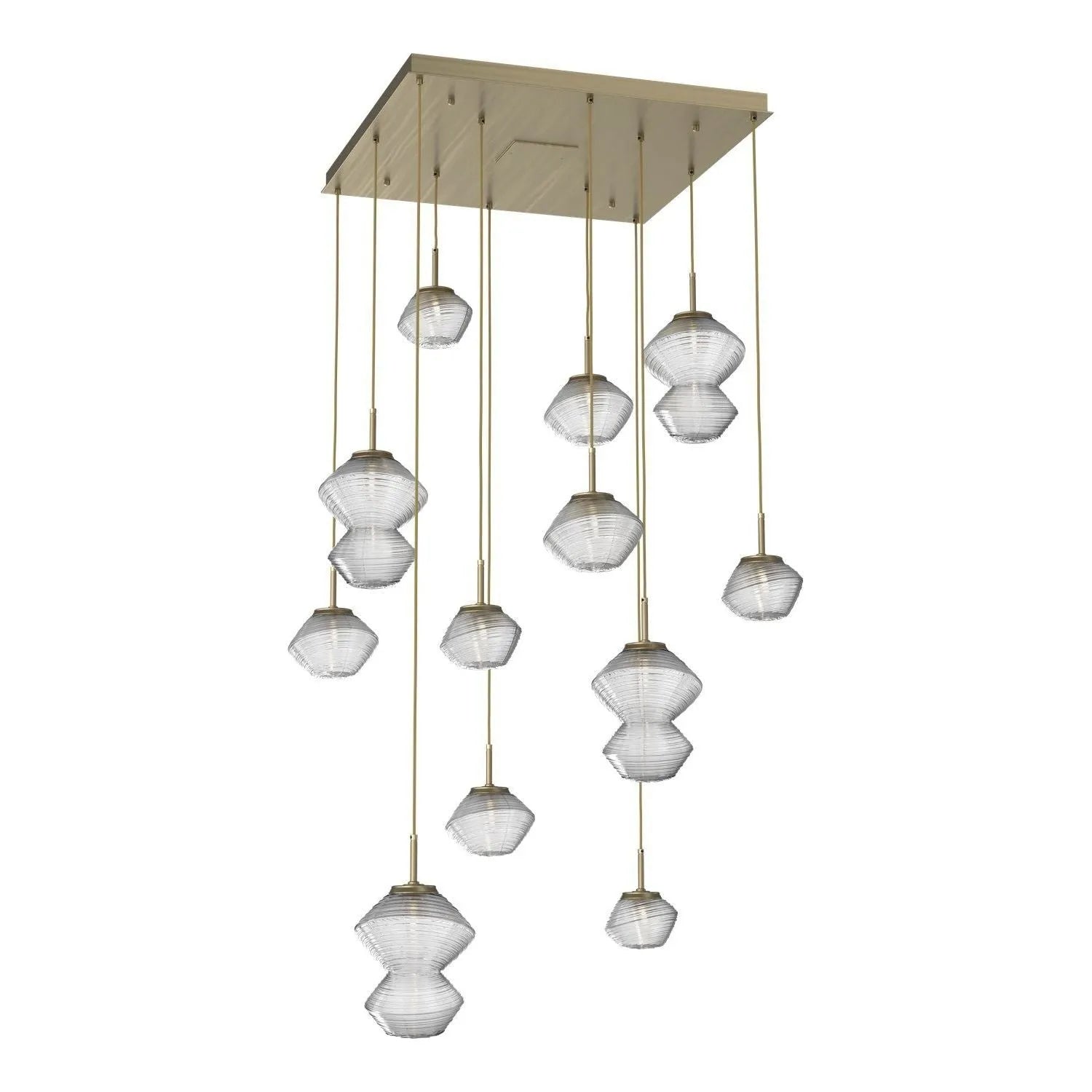 Hammerton Studio - CHB0089-12-HB-C-C01-L3 - LED Chandelier - Mesa - Heritage Brass