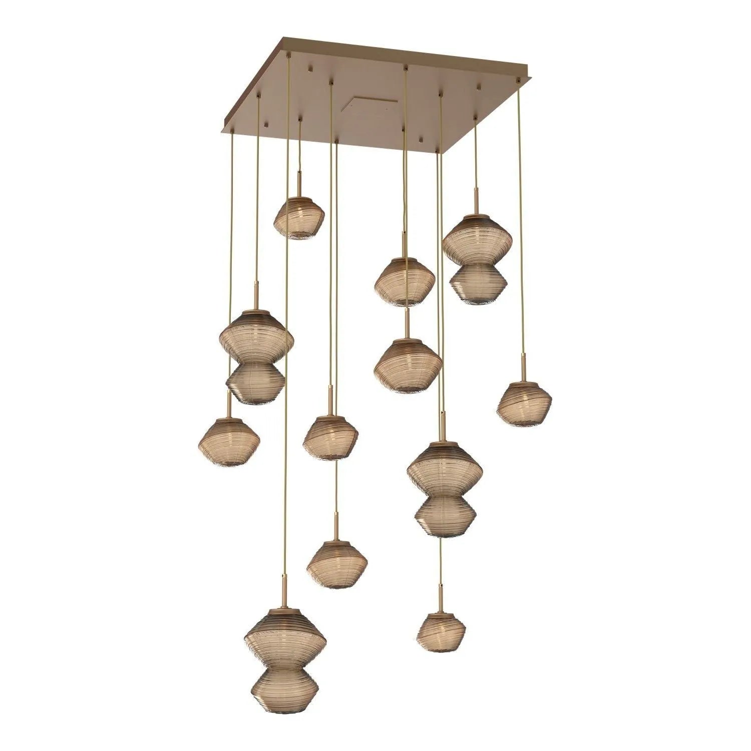 Hammerton Studio - CHB0089-12-NB-B-C01-L1 - LED Chandelier - Mesa - Novel Brass