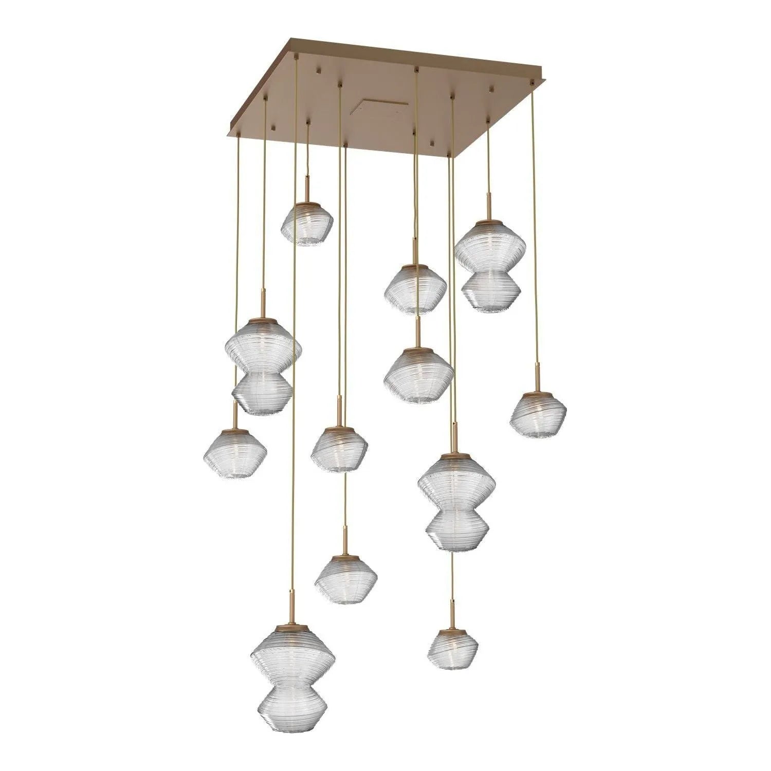 Hammerton Studio - CHB0089-12-NB-C-C01-L3 - LED Chandelier - Mesa - Novel Brass