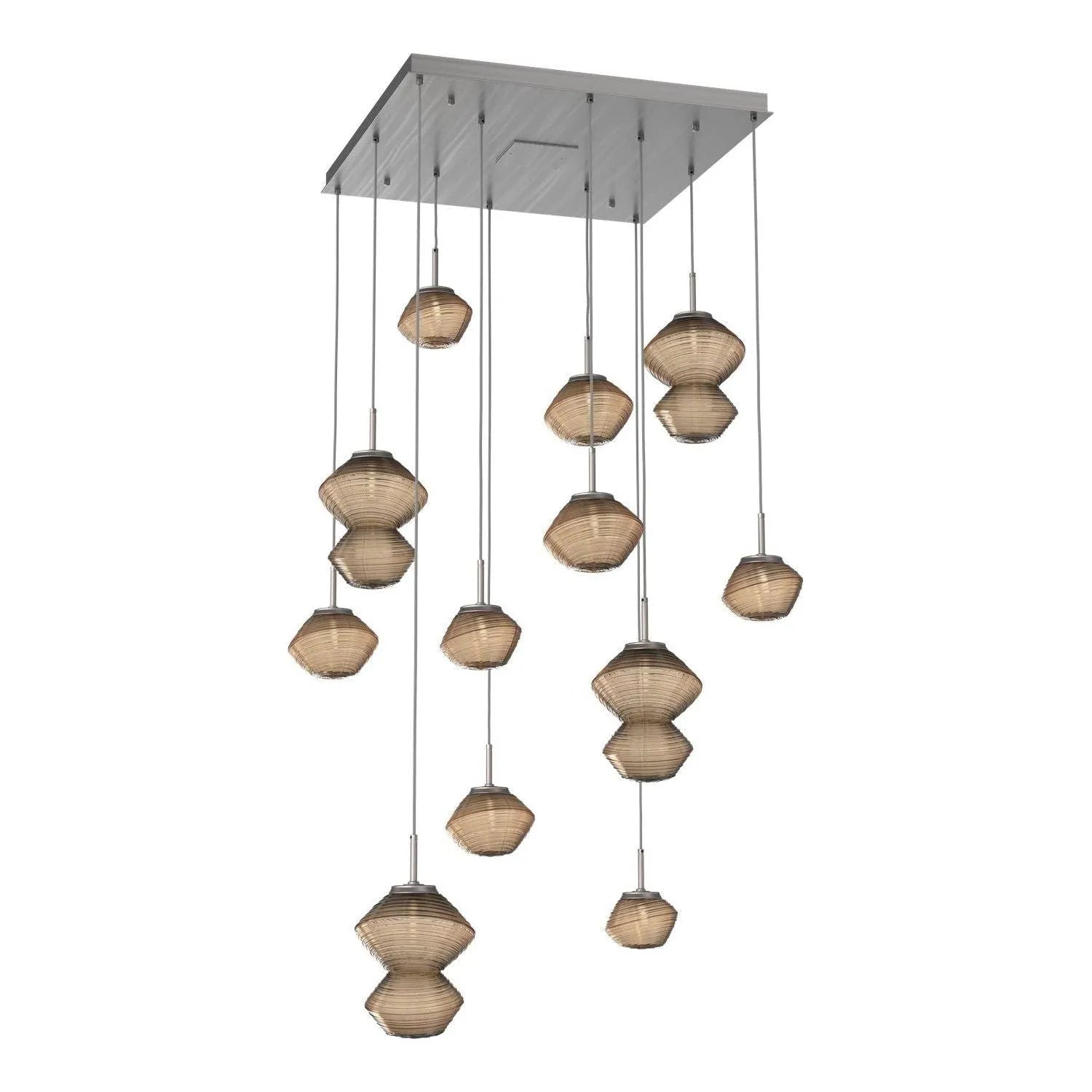 Hammerton Studio - CHB0089-12-SN-B-C01-L1 - LED Chandelier - Mesa - Satin Nickel